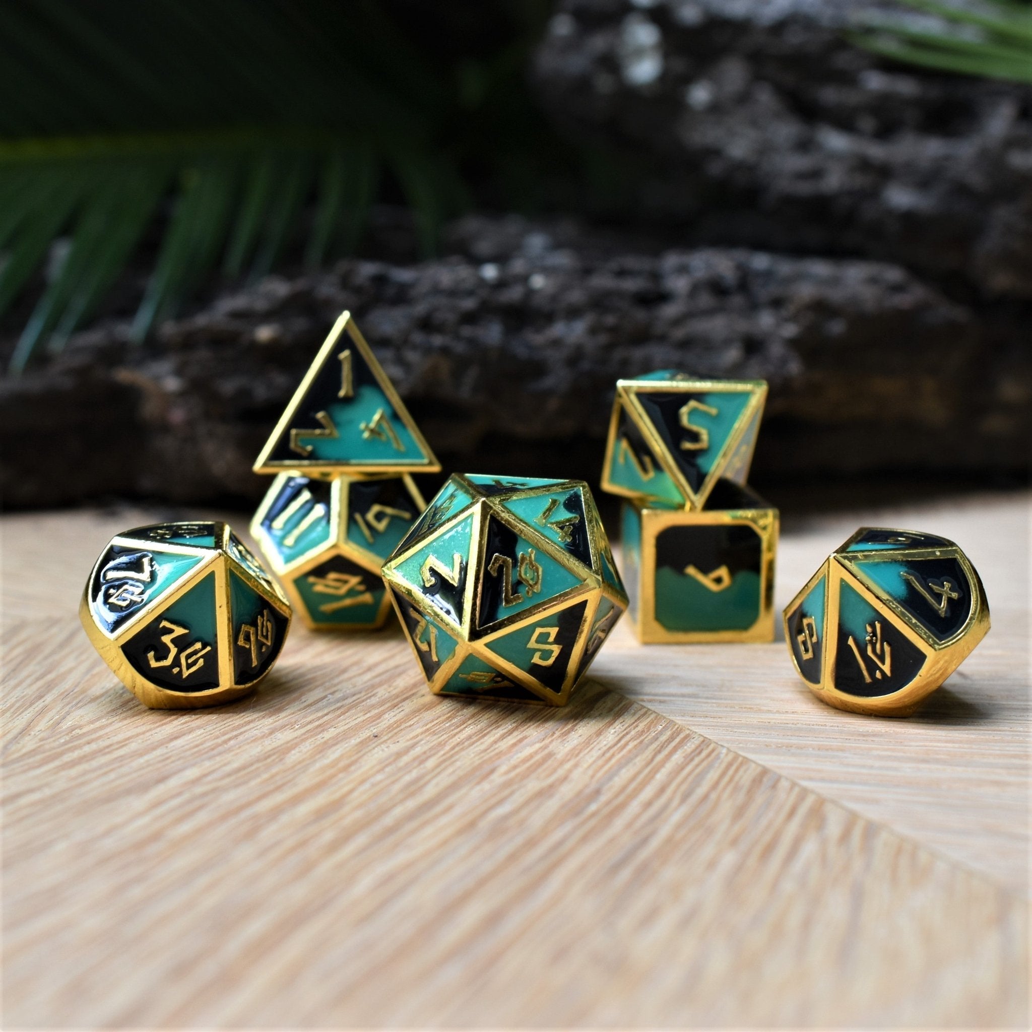 Atlantis Metal Dice Set - Misty Mountain Gaming - 1