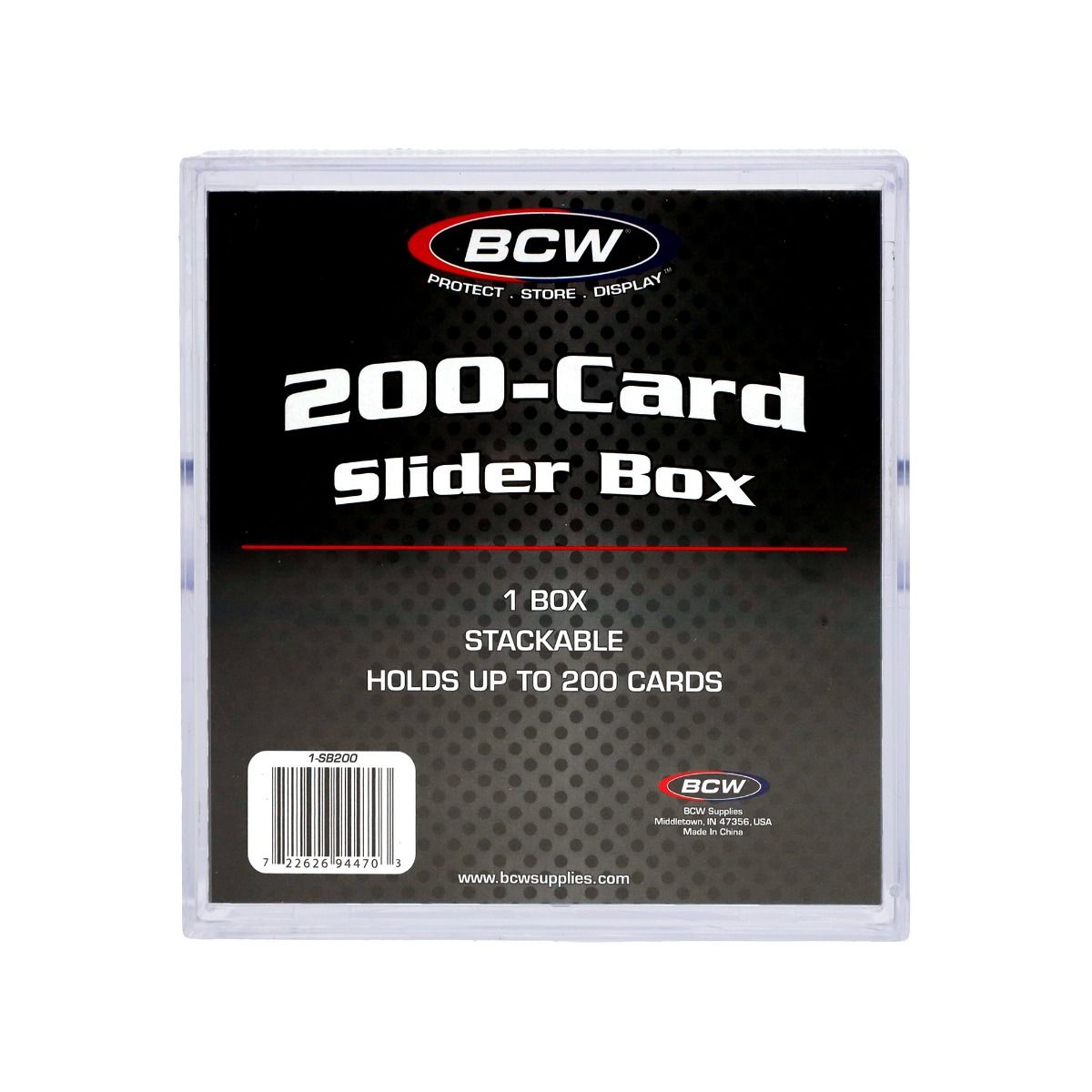 BCW 2-Piece 200 Count Slider Deck Box - BCW - 1