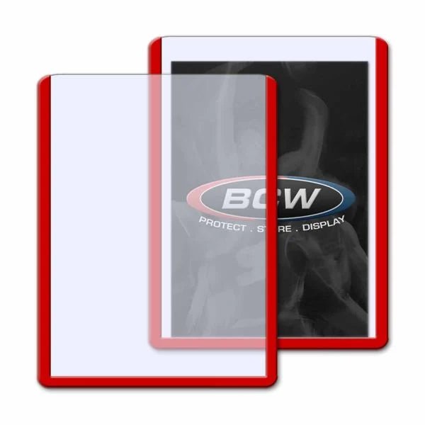 BCW 3x4 Topload Permium Card Holder, Red Border - BCW - 2