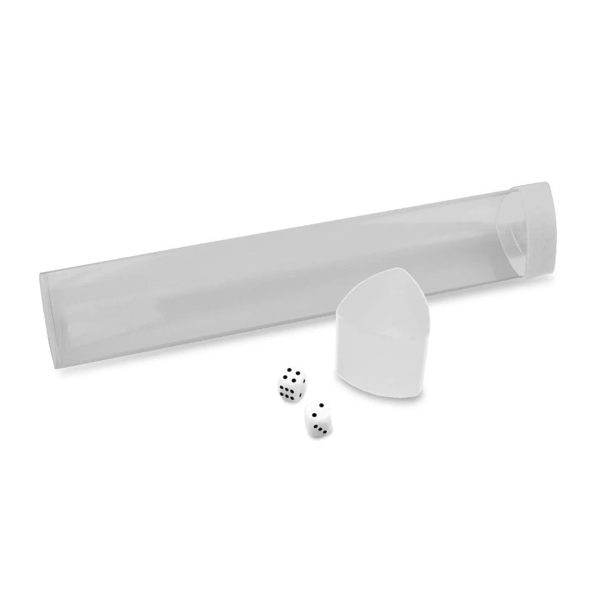 BCW Playmat Tube with Dice Cap, White/Clear - BCW - 4