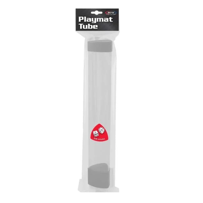 BCW Playmat Tube with Dice Cap, White/Clear - BCW - 3