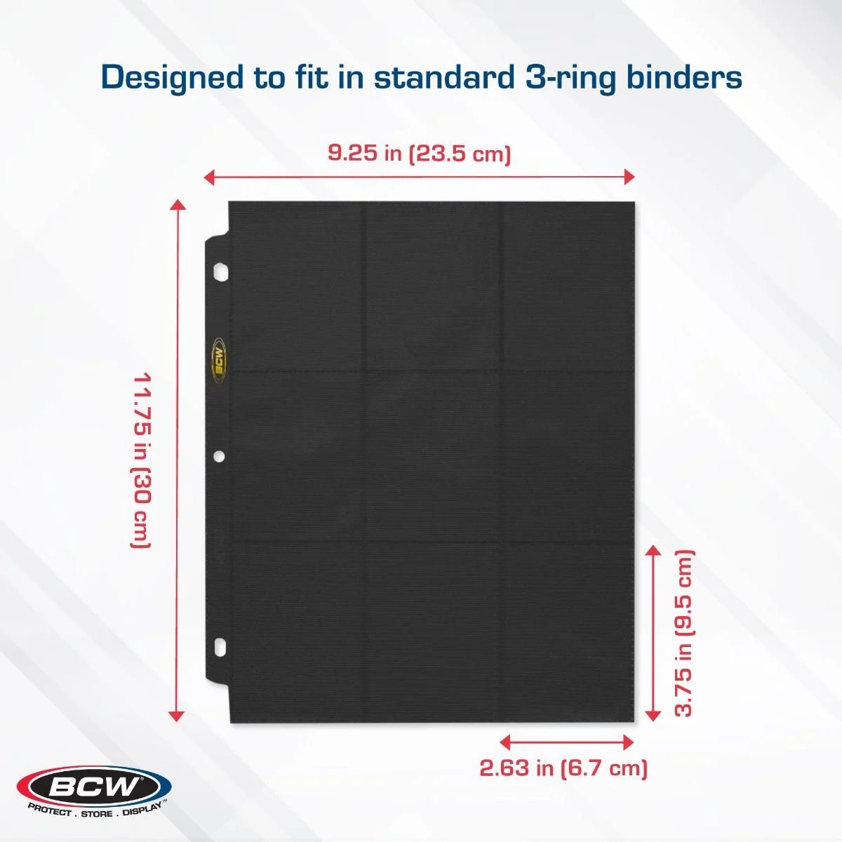 BCW Side Loading 18 - Pocket Pro Pages, Black - BCW - 3