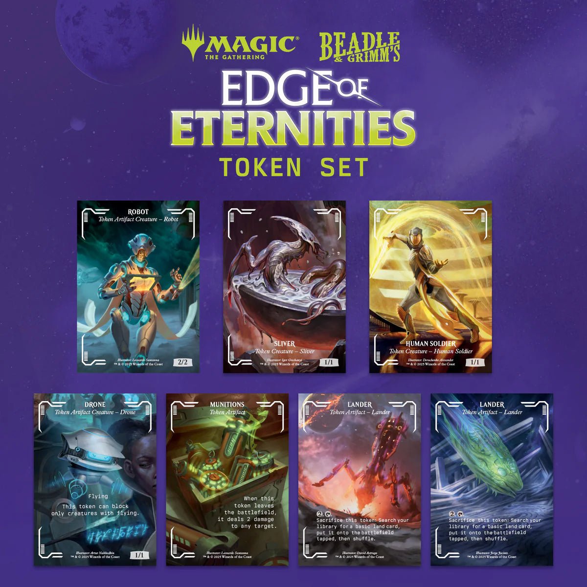 Beadles & Grimm's MTG Edge of Eternities Token Set - Beadle & Grimm's Pandemonium Warehouse - 3