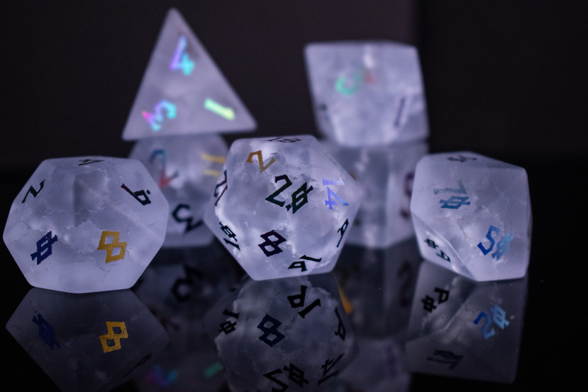 Bifrost Shattered Glass Dice Set - Misty Mountain Gaming - 3