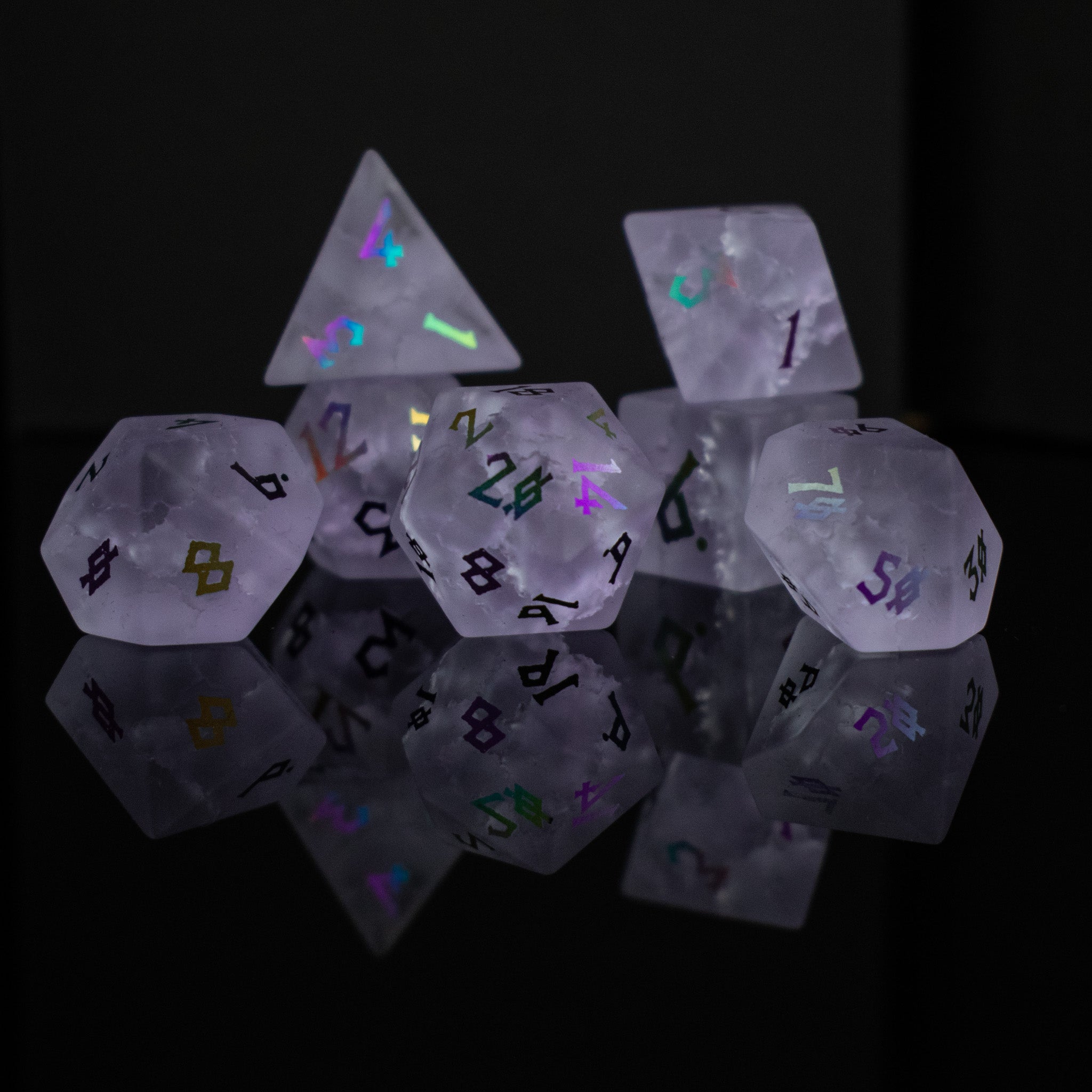 Bifrost Shattered Glass Dice Set - Misty Mountain Gaming - 5