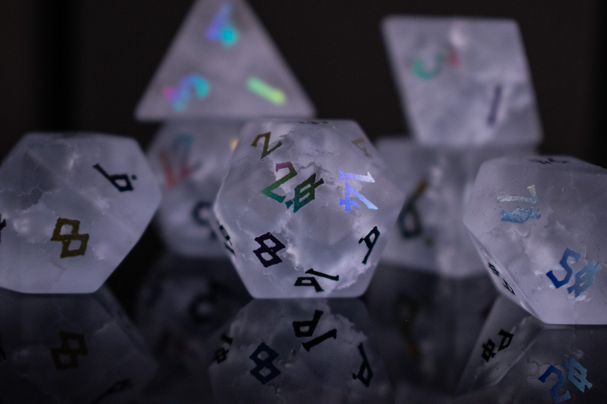 Bifrost Shattered Glass Dice Set - Misty Mountain Gaming - 4