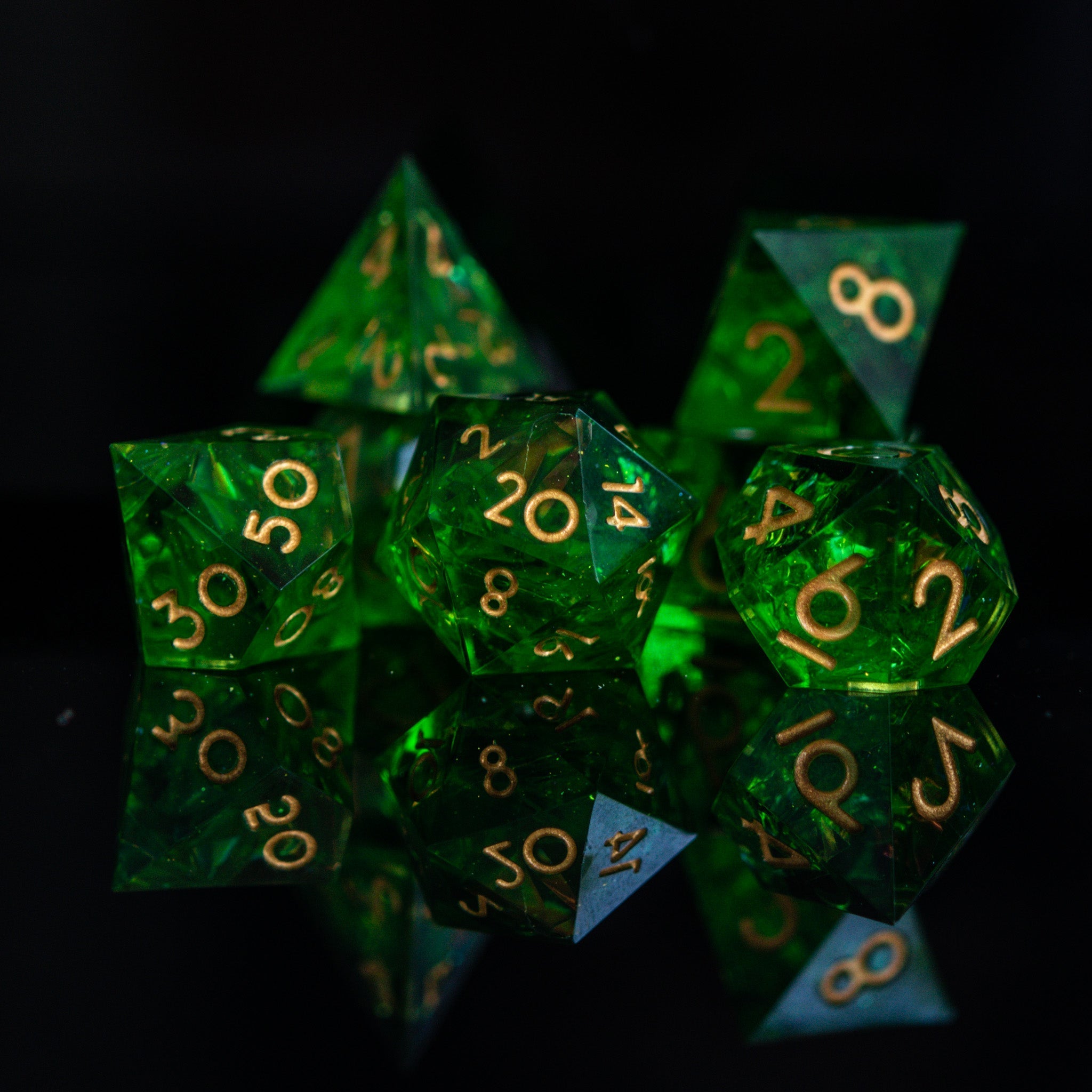 Blood of the Lich Sharp - Edged Resin Dice Set - Misty Mountain Gaming - 2