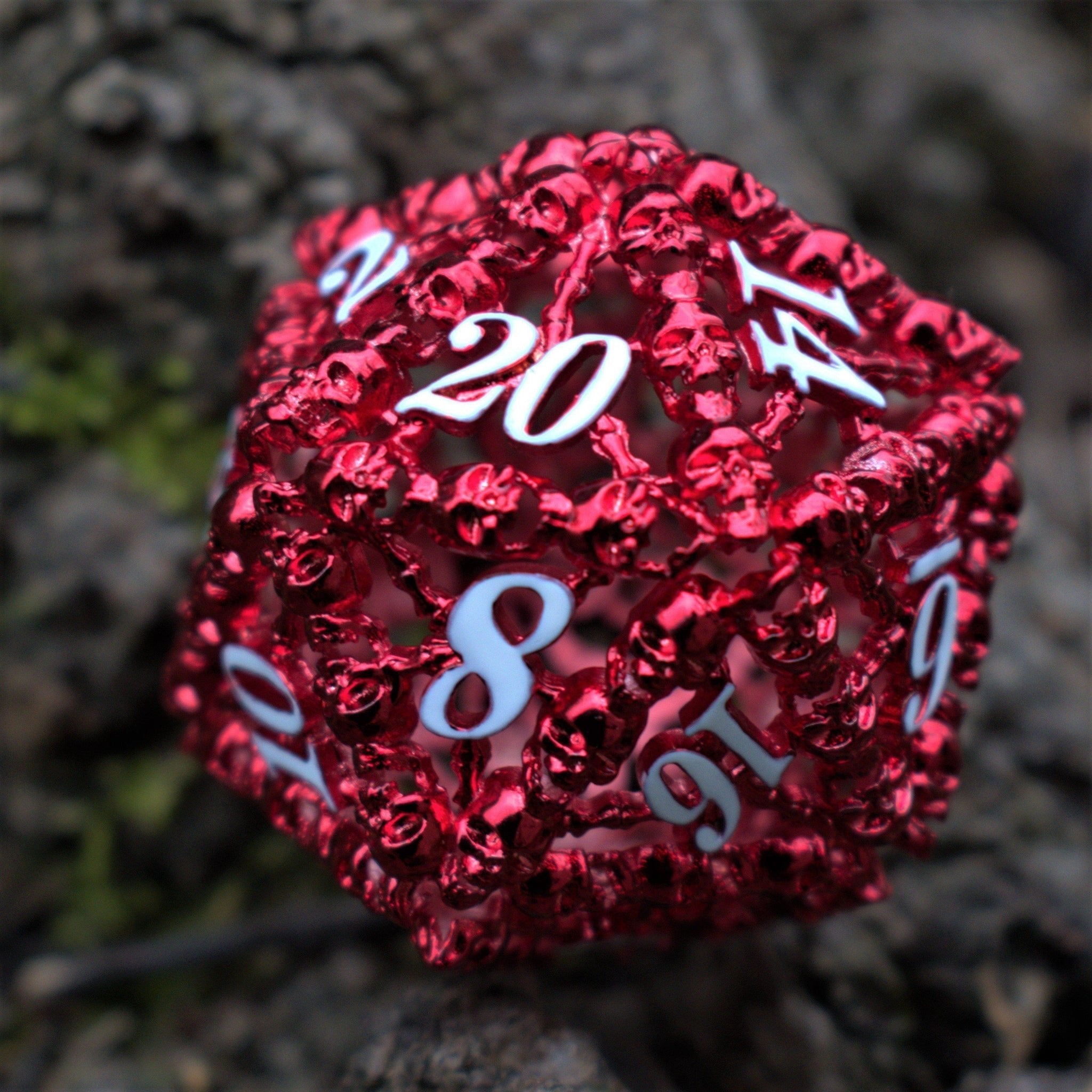 Blood Skull Hollow 50MM D20 - Misty Mountain Gaming - 2