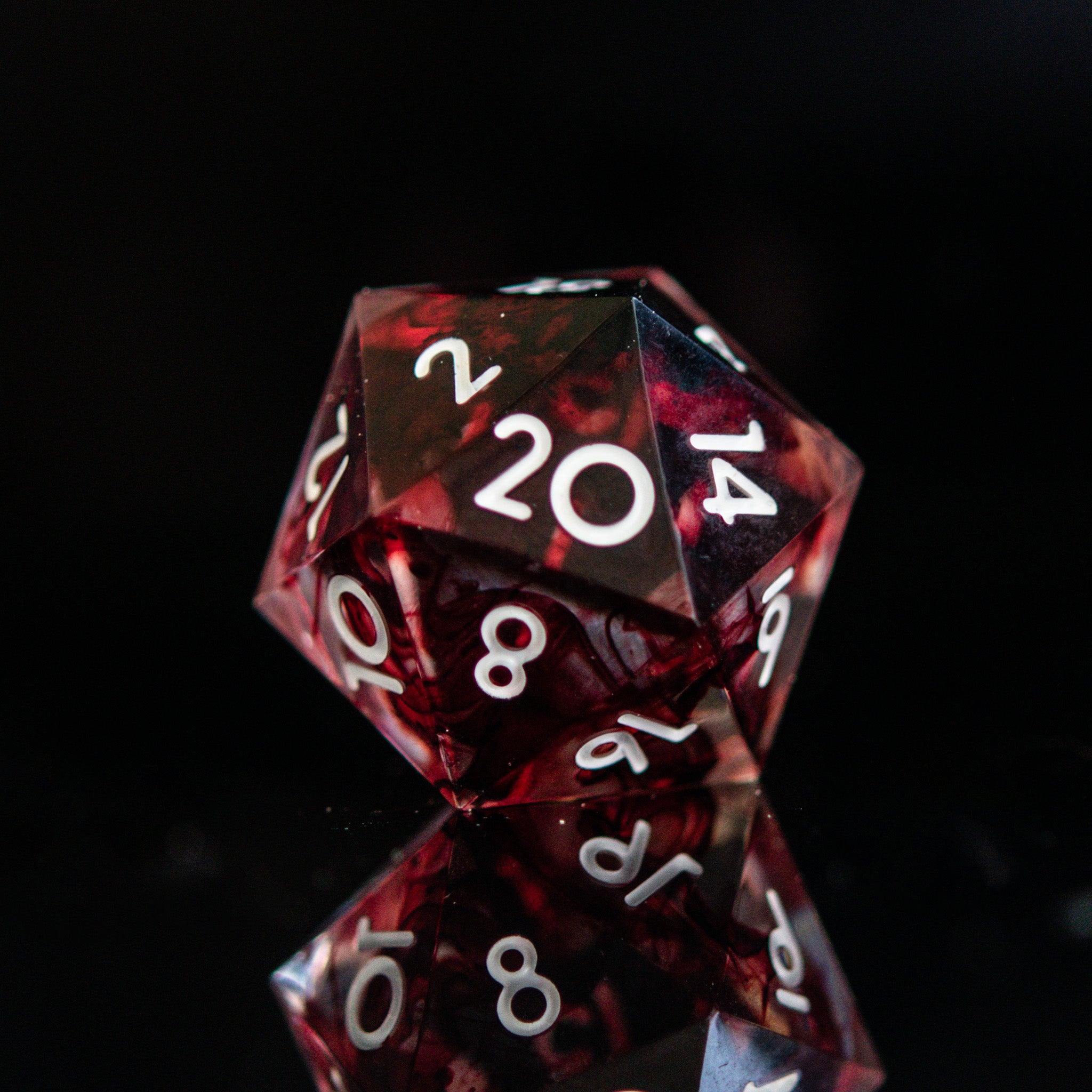 Bloodbath Sharp - Edged Resin Dice Set - Misty Mountain Gaming - 3