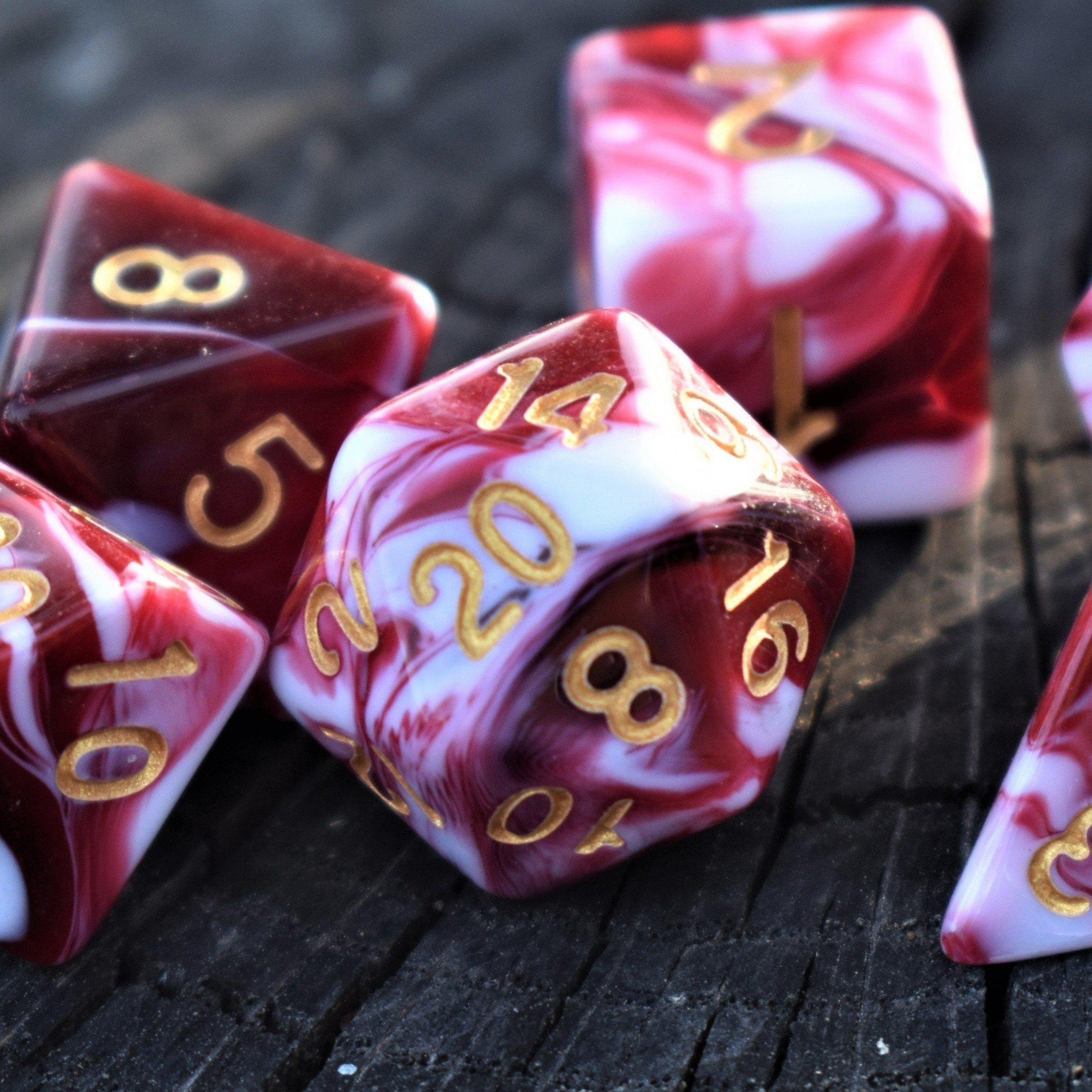 Bloody Waters Acrylic Dice Set - Misty Mountain Gaming - 1