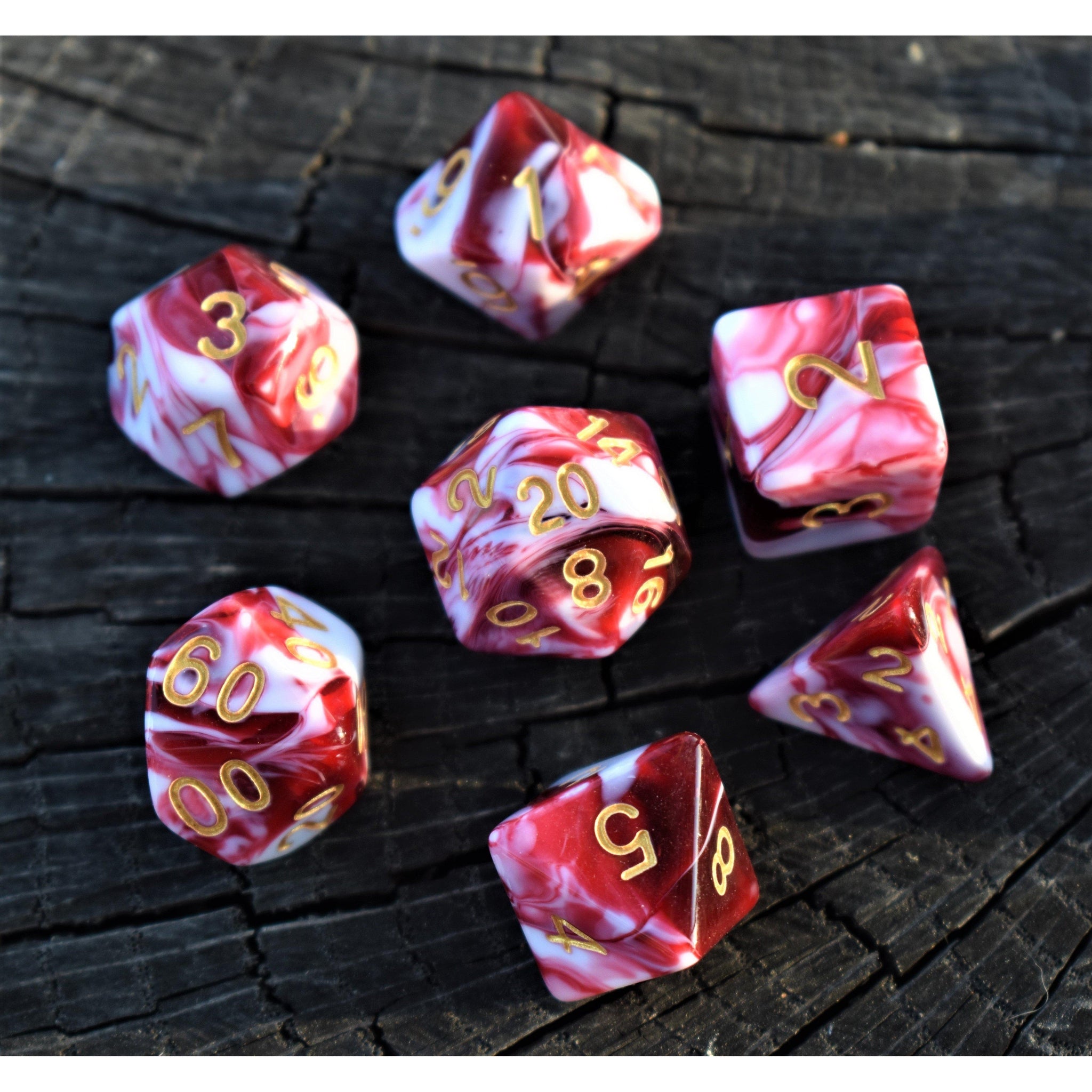 Bloody Waters Acrylic Dice Set - Misty Mountain Gaming - 2