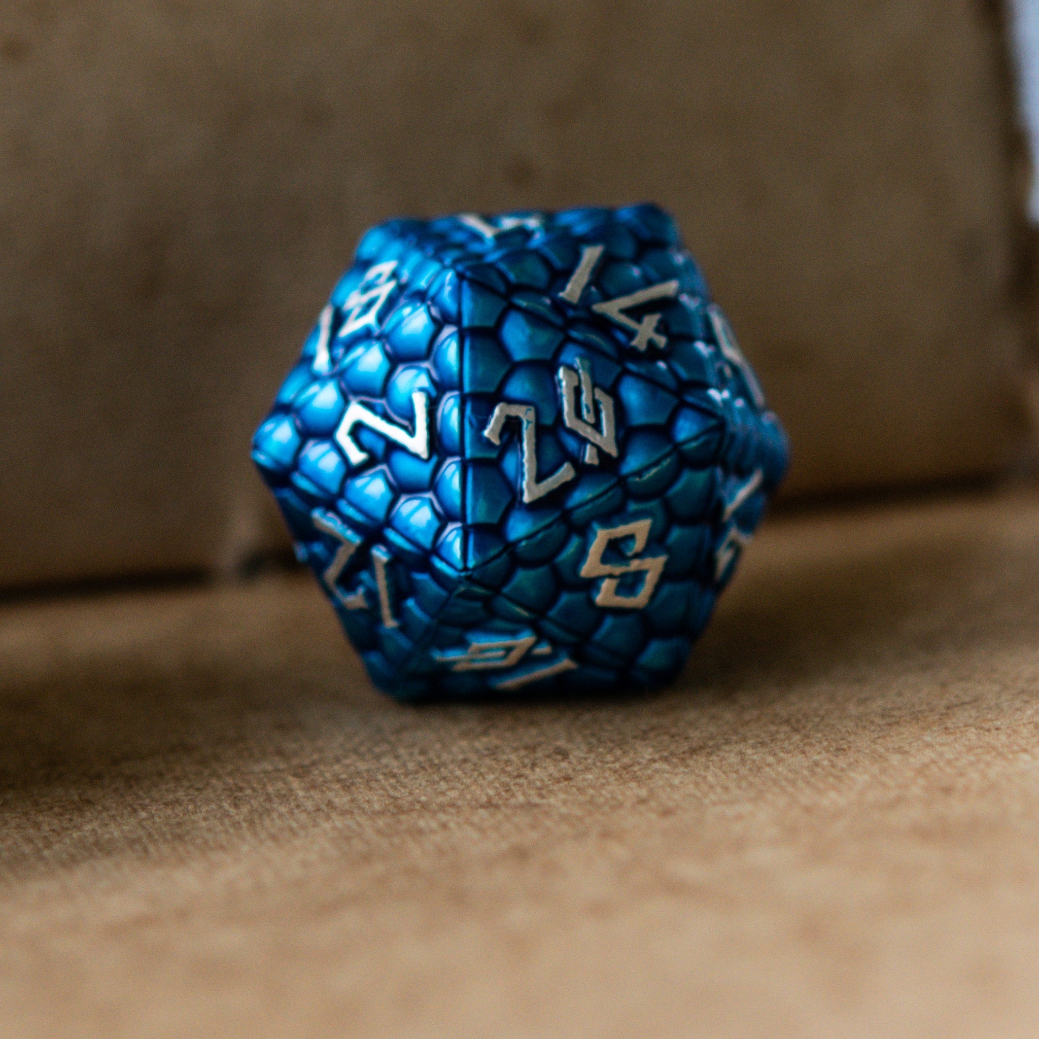 Blue Dragon's Egg Metal Dice Set - Misty Mountain Gaming - 2