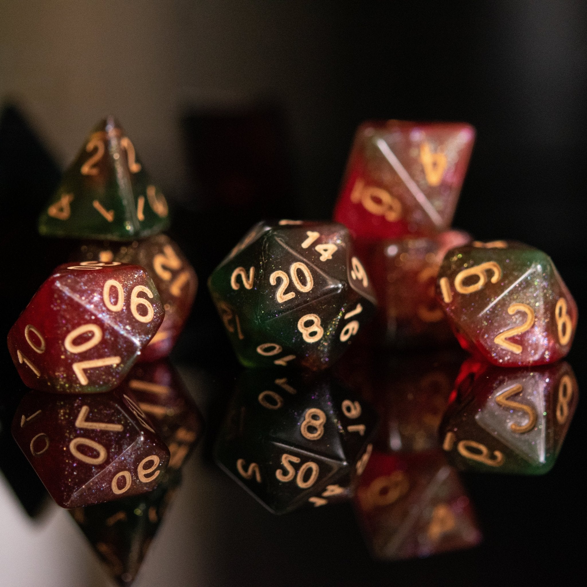 Carina Nebula Acrylic Dice Set - Misty Mountain Gaming - 2