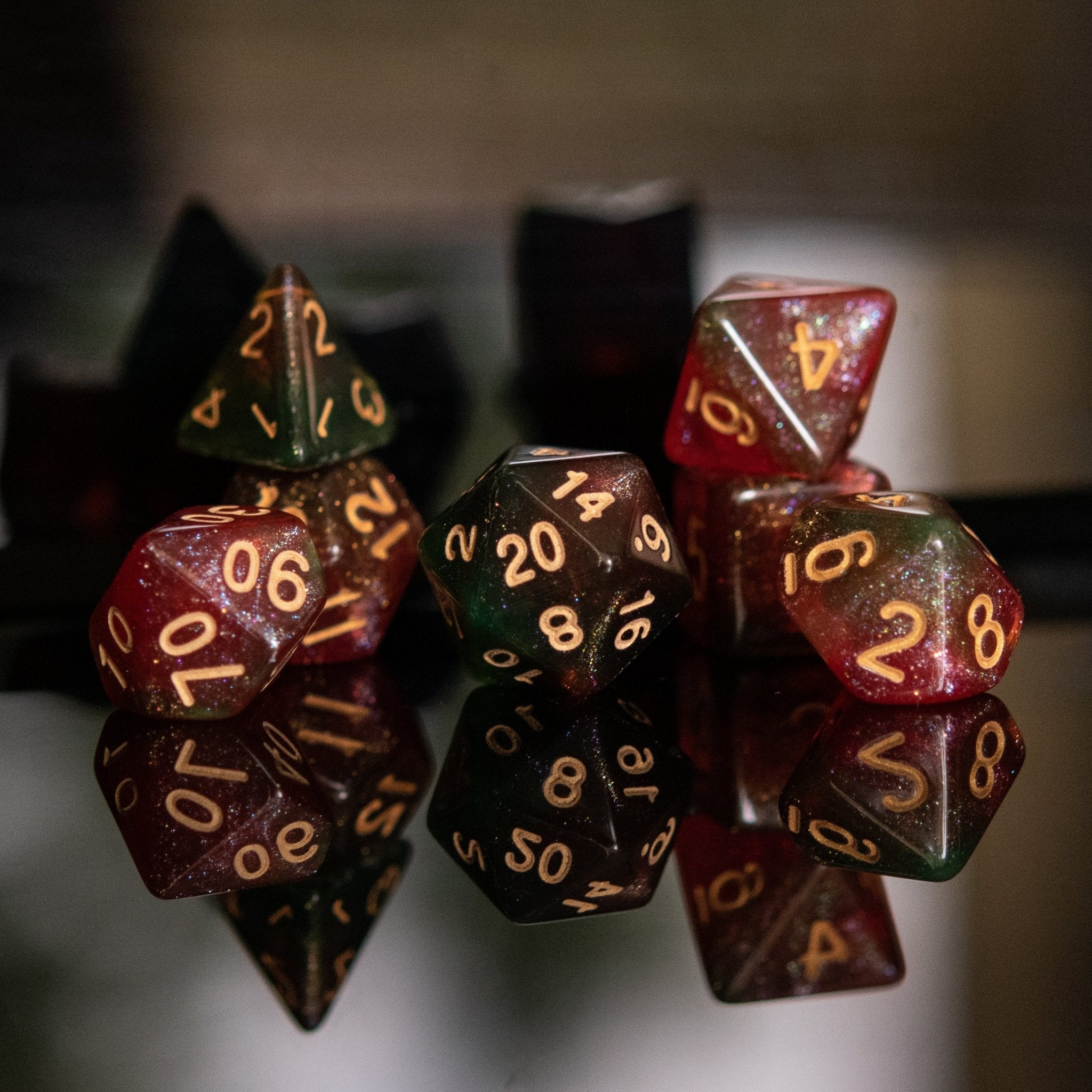 Carina Nebula Acrylic Dice Set - Misty Mountain Gaming - 3