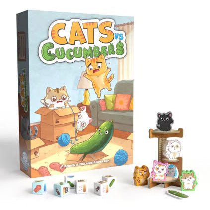 Cats vs Cucumbers Board Game - Envy Born Games - 1