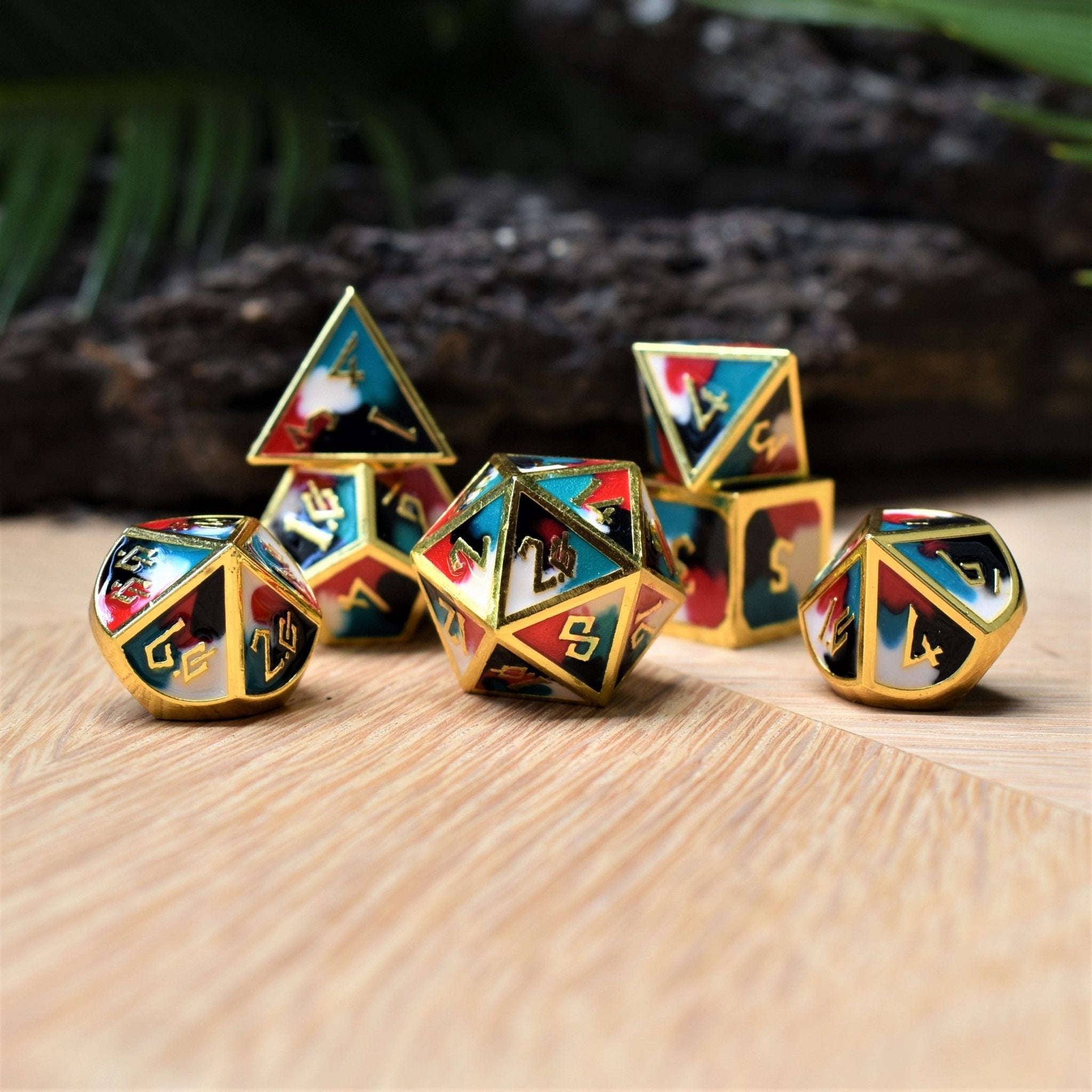 Celebration Metal Dice Set - Misty Mountain Gaming - 1