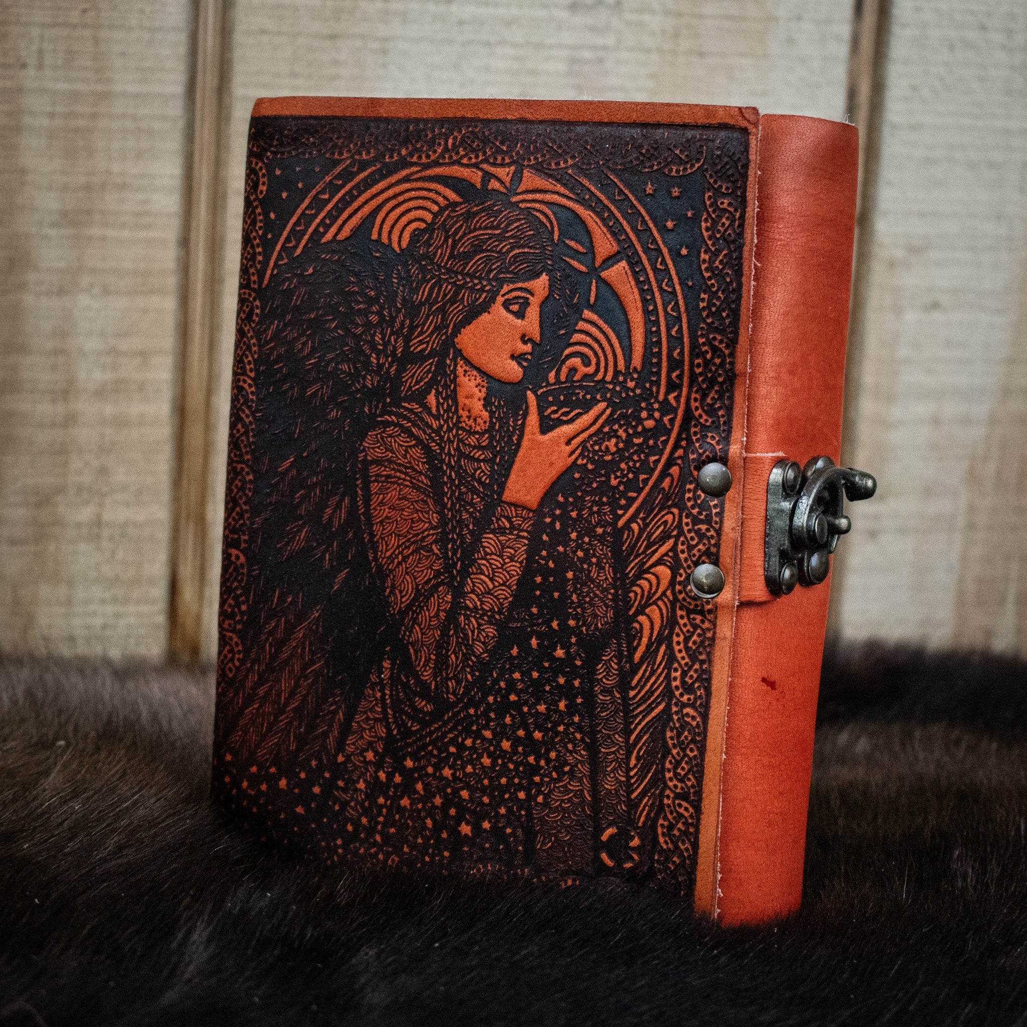 "Celtic Angel" Leather Journal - Misty Mountain Gaming - 3