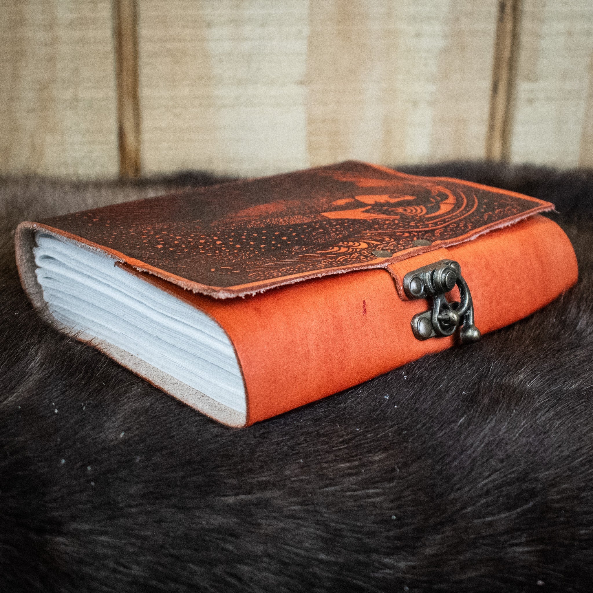 "Celtic Angel" Leather Journal - Misty Mountain Gaming - 6