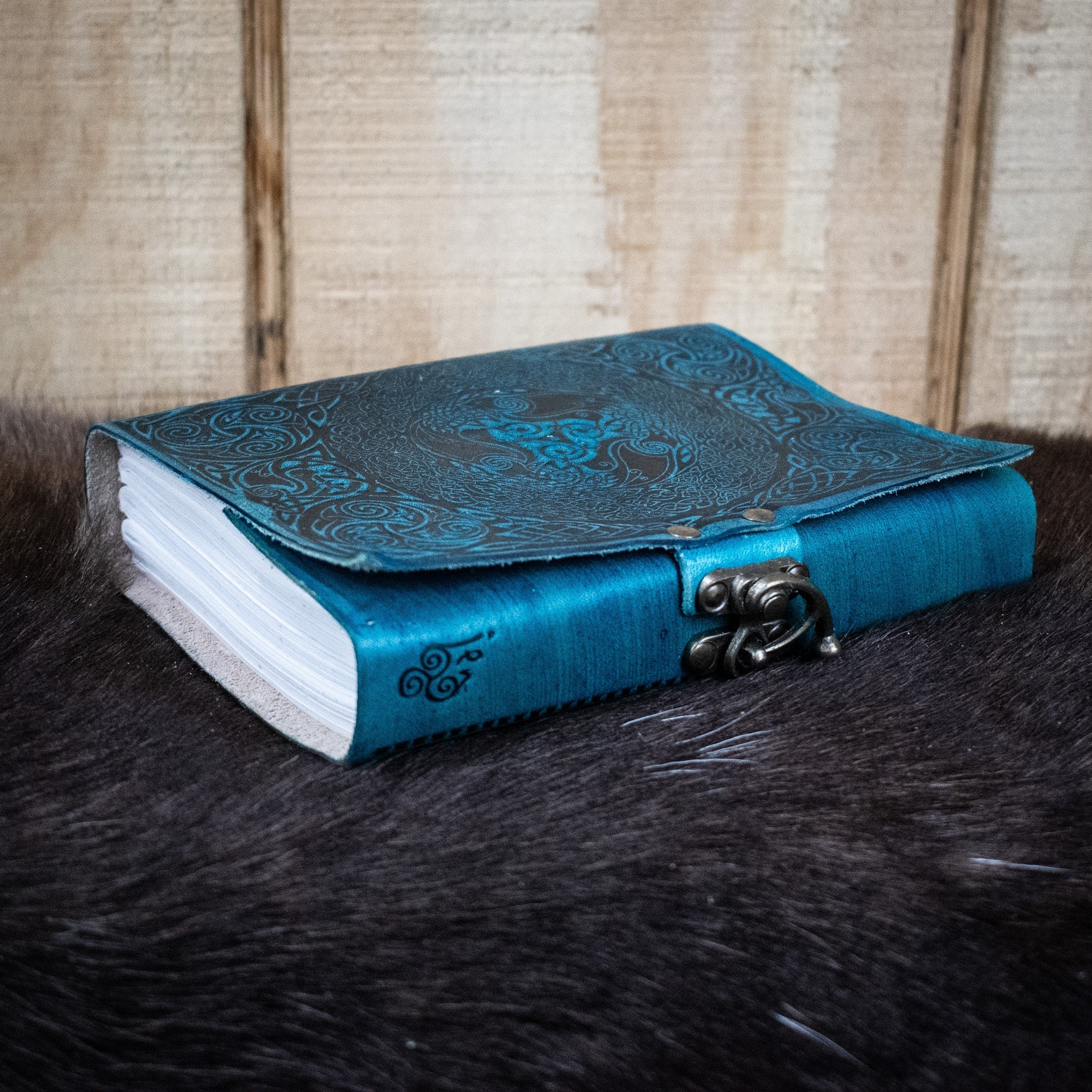 "Celtic Ravens" Leather Journal - Misty Mountain Gaming - 3