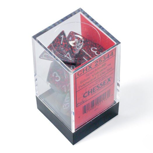 Chessex Speckled® Polyhedral Dice, Silver Volcano™ (7-Die Set) - Chessex - 2