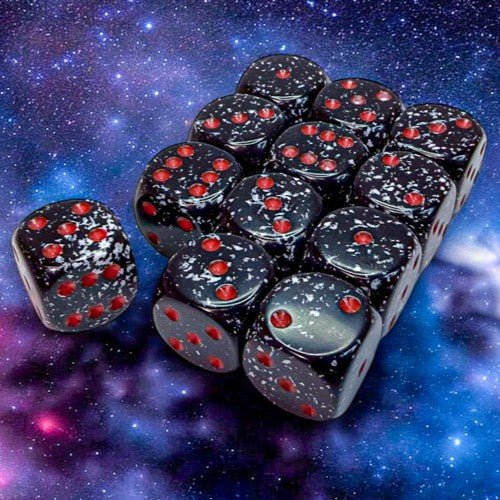 Chessex Speckled® Space™ 16mm d6 12 Dice Block™ - Chessex - 1