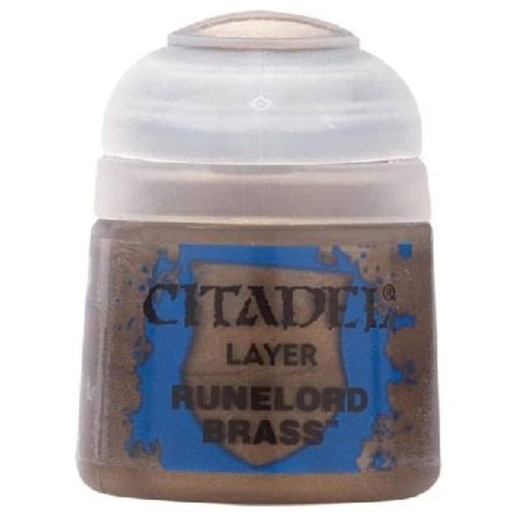 Citadel Runelord Brass Base Paints 12ml - Games Workshop - 1