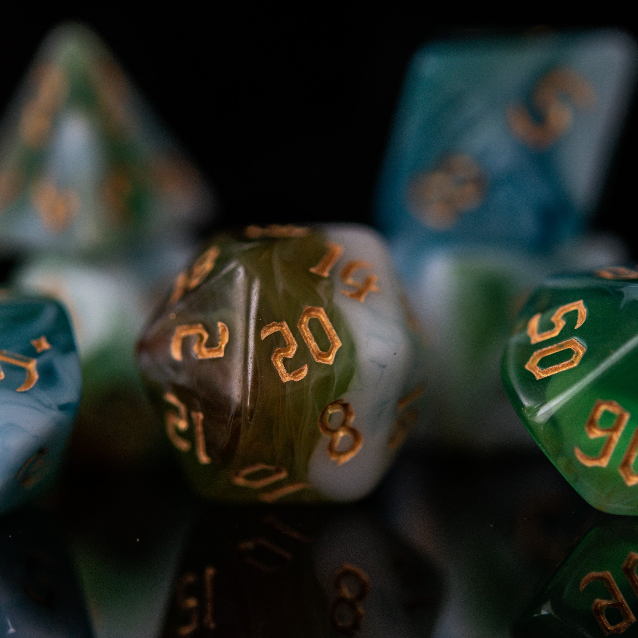 Cleric Class Acrylic Dice Set - Misty Mountain Gaming - 2