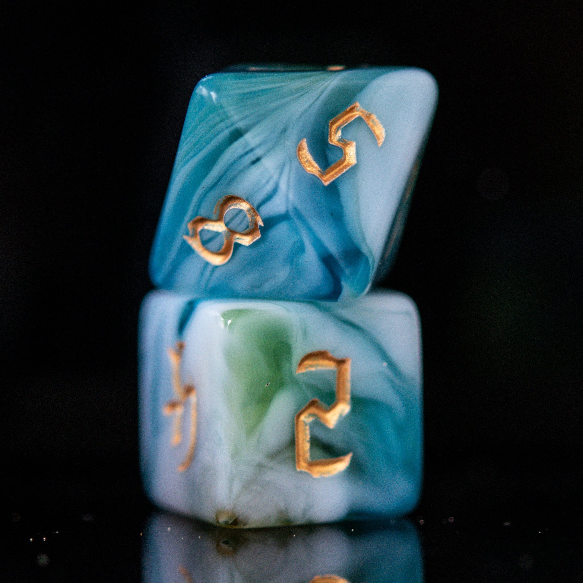 Cleric Class Acrylic Dice Set - Misty Mountain Gaming - 3