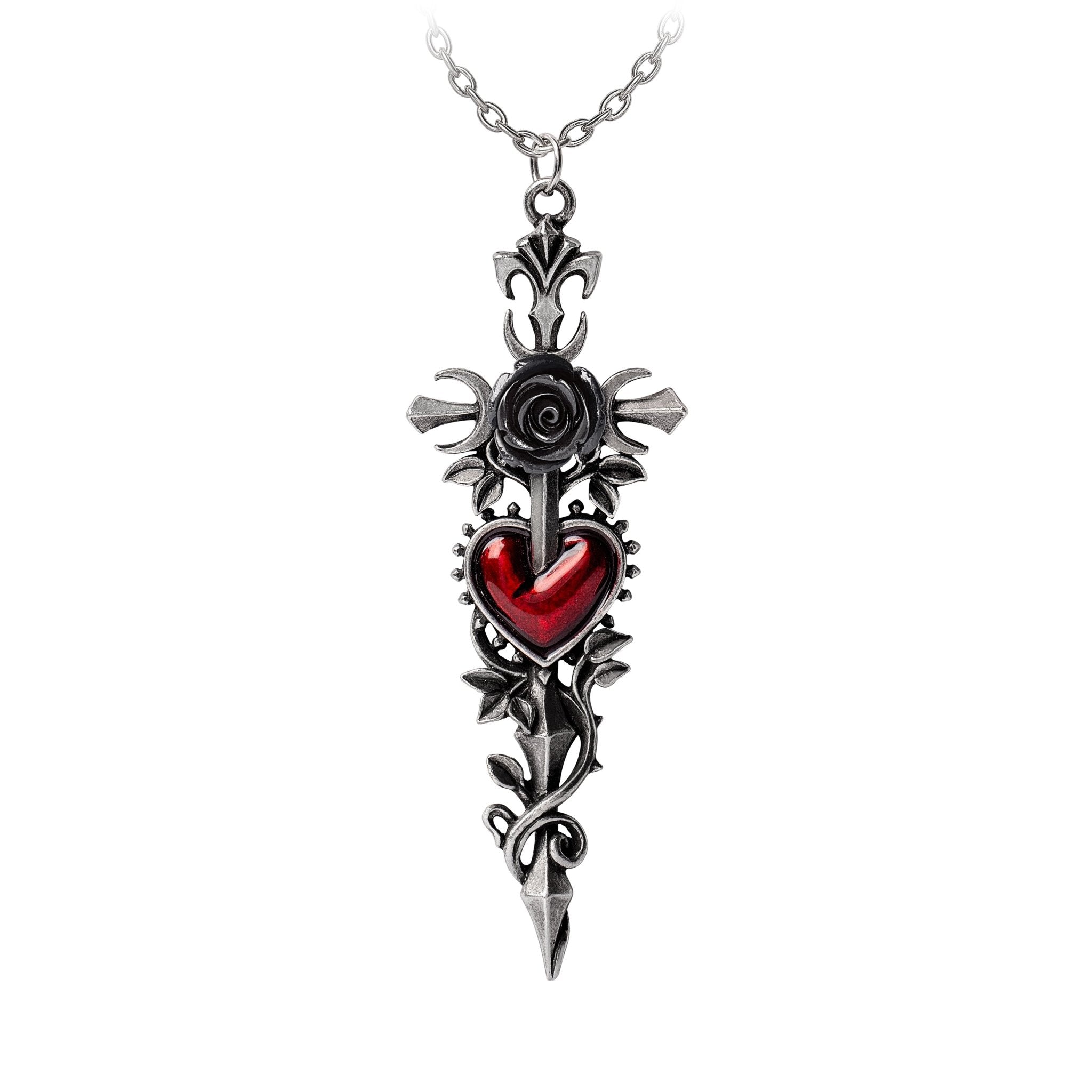 Cross of the Dark Kiss Neckwear - Necklace - Alchemy of England - 1