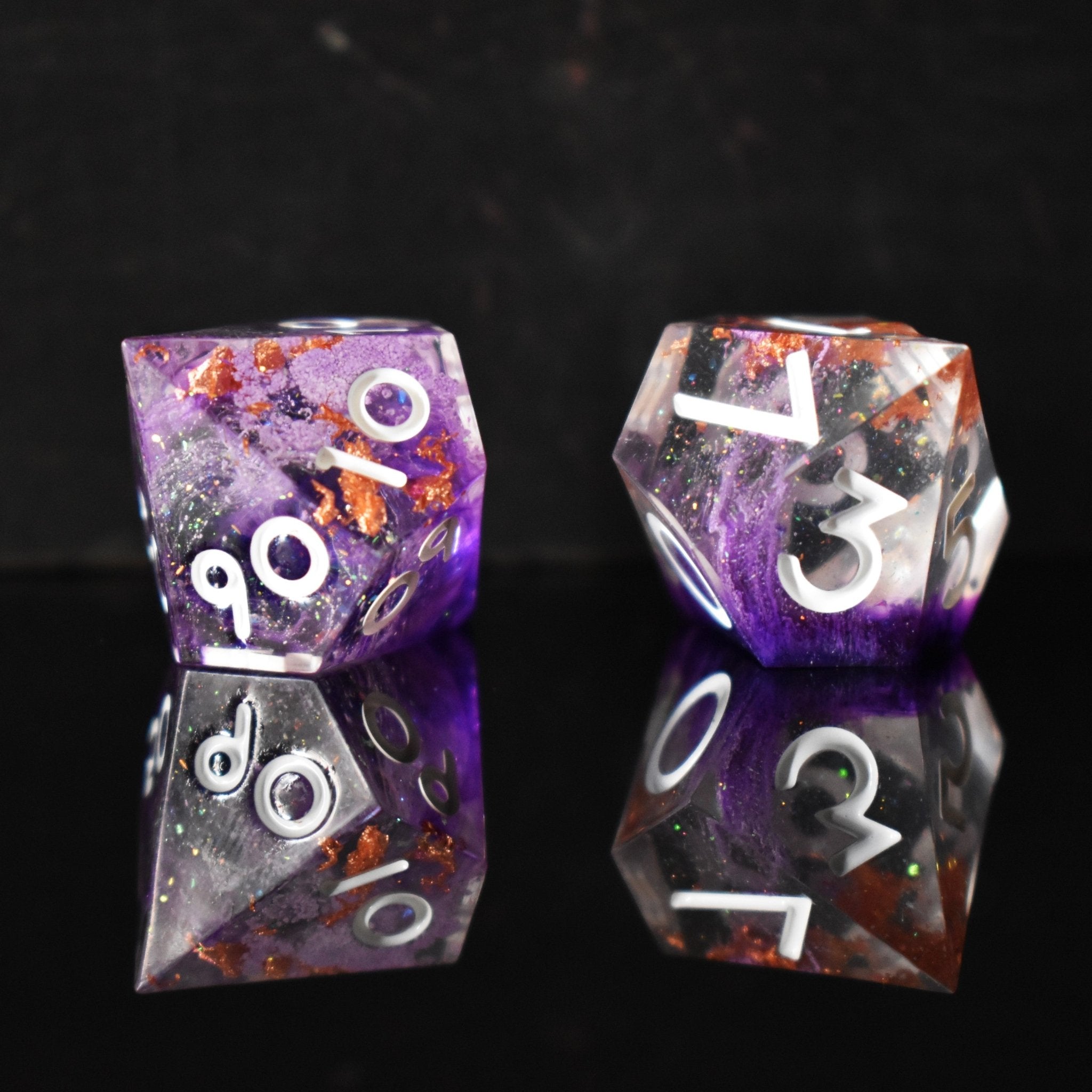 Crown of Madness Sharp - Edged Resin Dice Set - Misty Mountain Gaming - 3