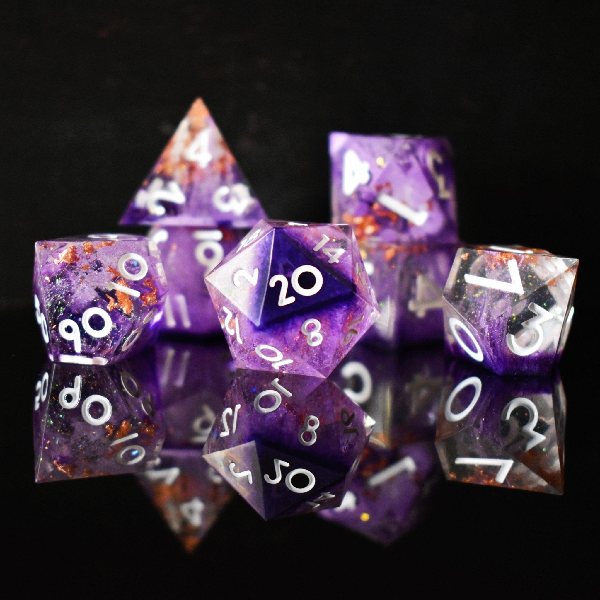 Crown of Madness Sharp - Edged Resin Dice Set - Misty Mountain Gaming - 1