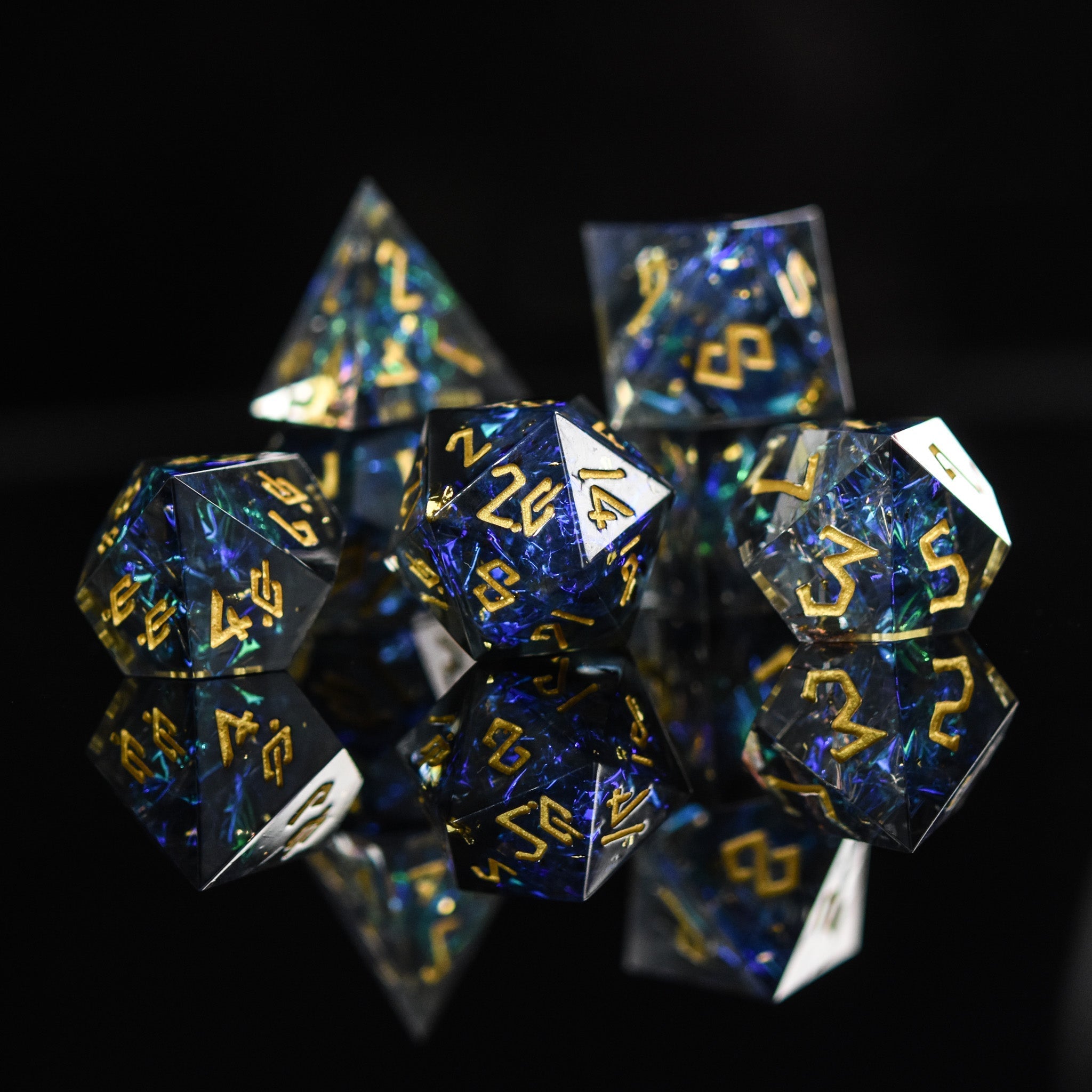 Dark Star Sharp - Edged Resin Dice Set - Misty Mountain Gaming - 1