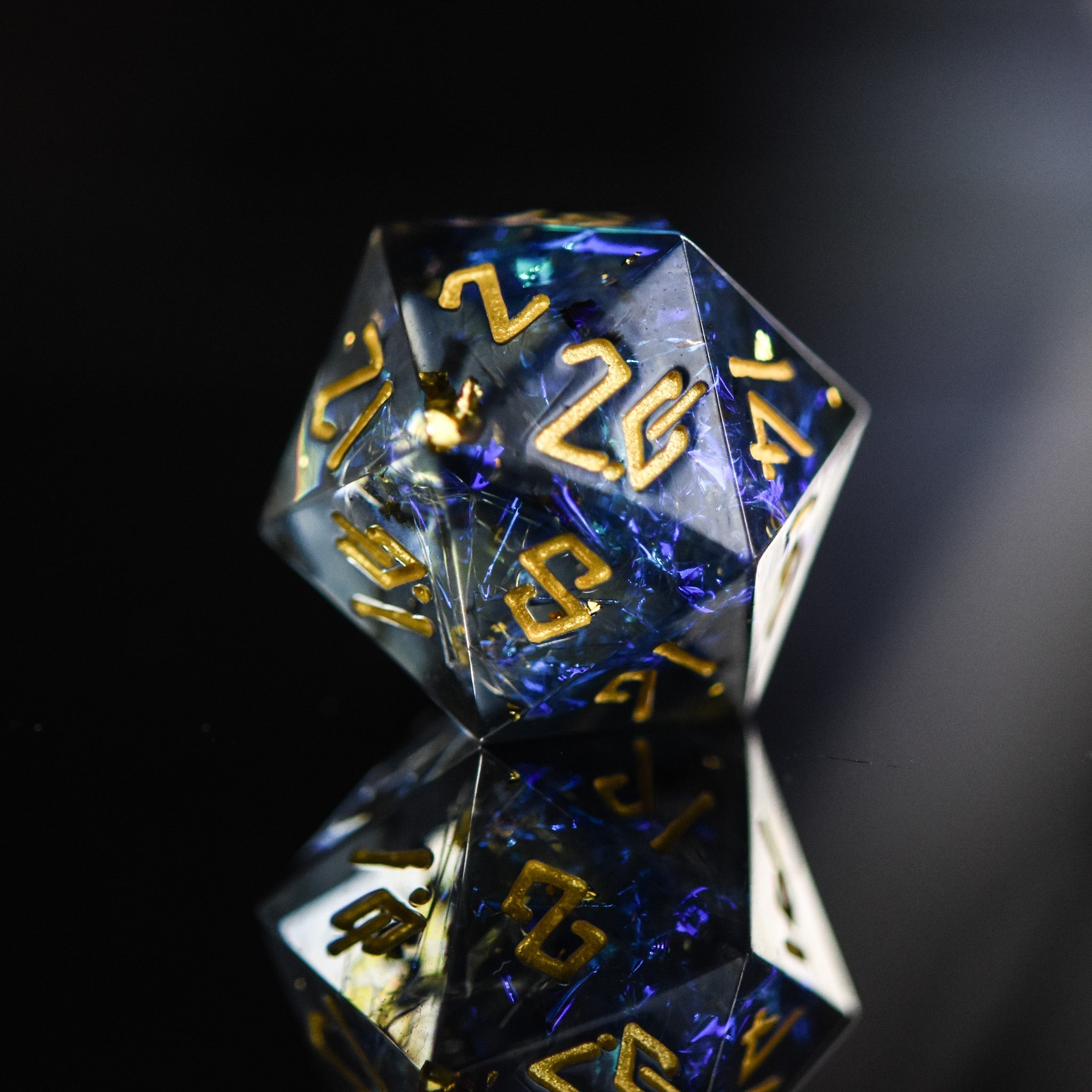 Dark Star Sharp - Edged Resin Dice Set - Misty Mountain Gaming - 2