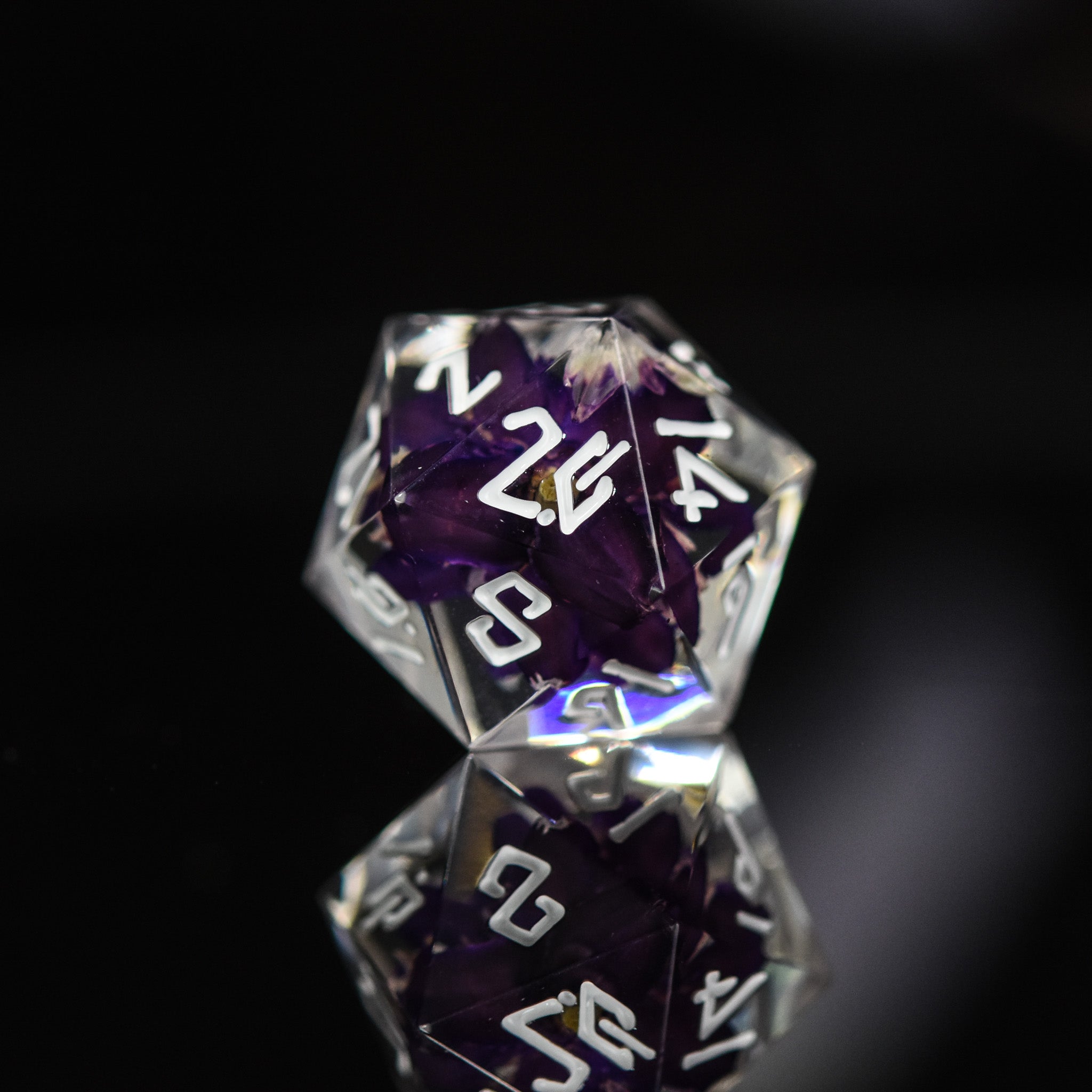 Death Blossom Sharp - Edged Resin Dice Set - Misty Mountain Gaming - 2