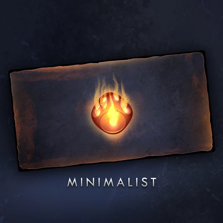 Dice Throne Minimalist Flaming Die Premium Playmat - Dice Throne Inc. - 1