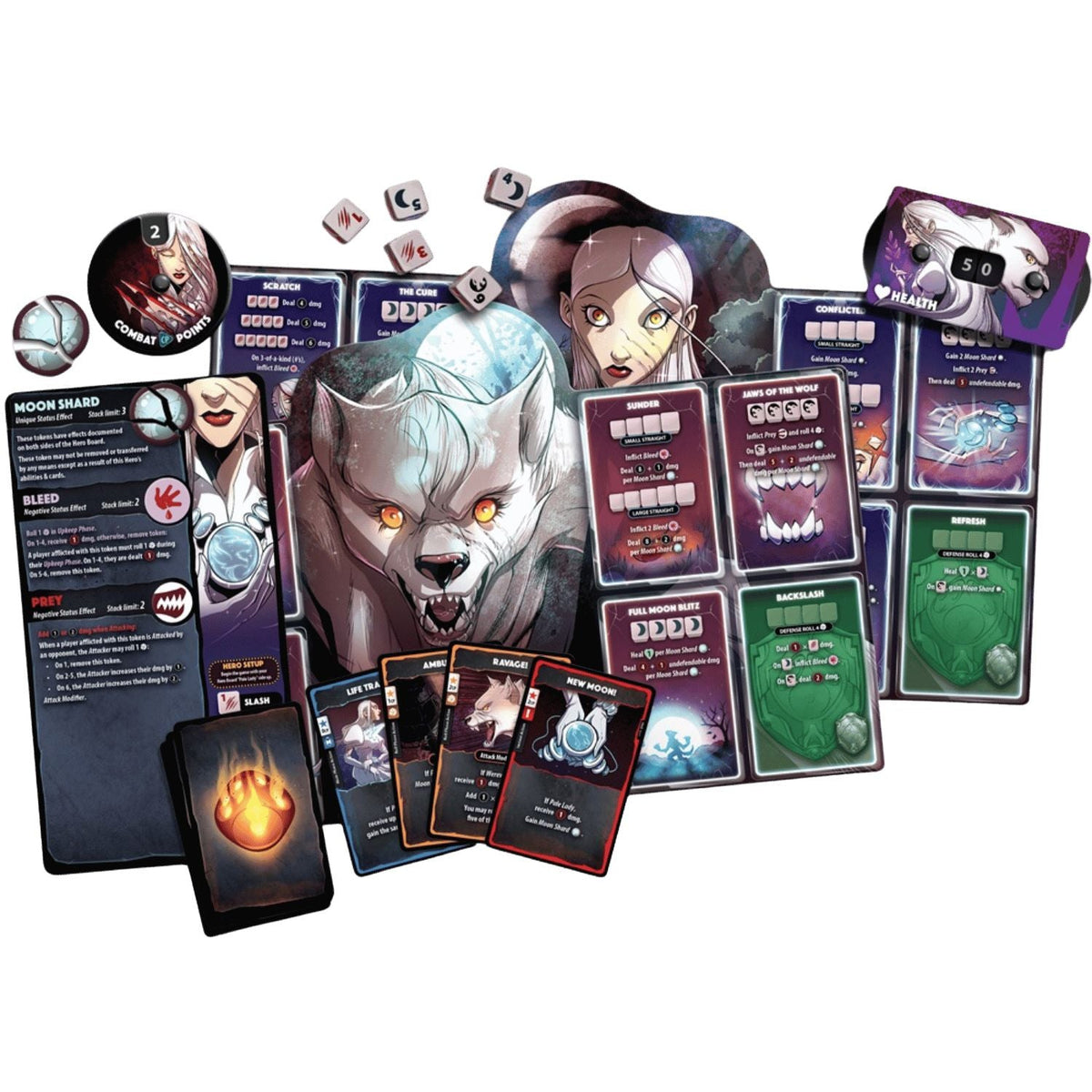 Dice Throne Pale Lady Hero Pack - Dice Throne Inc. - 2