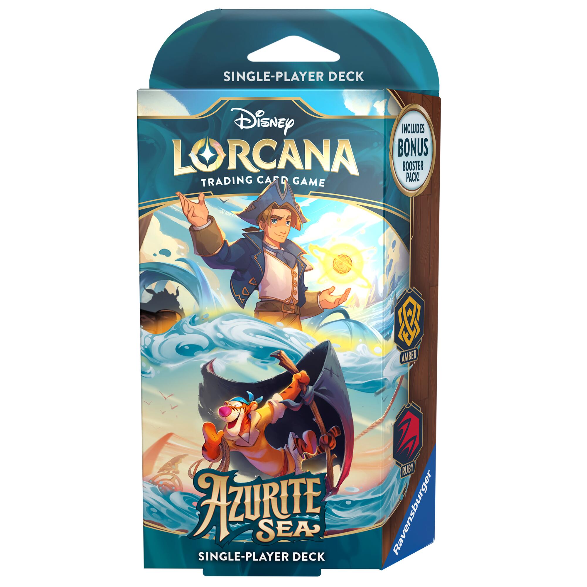 Disney Lorcana Azurite Sea Amber & Ruby Starter Deck - Disney - 1