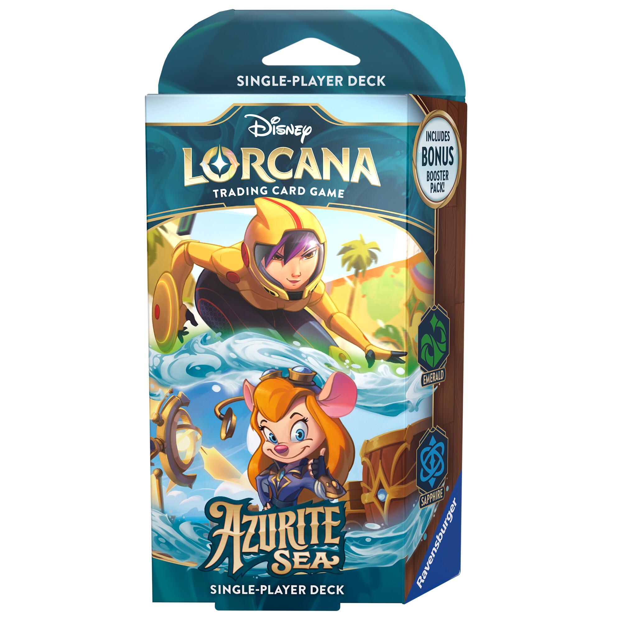 Disney Lorcana Azurite Sea Emerald and Sapphire Starter Deck - Disney - 1
