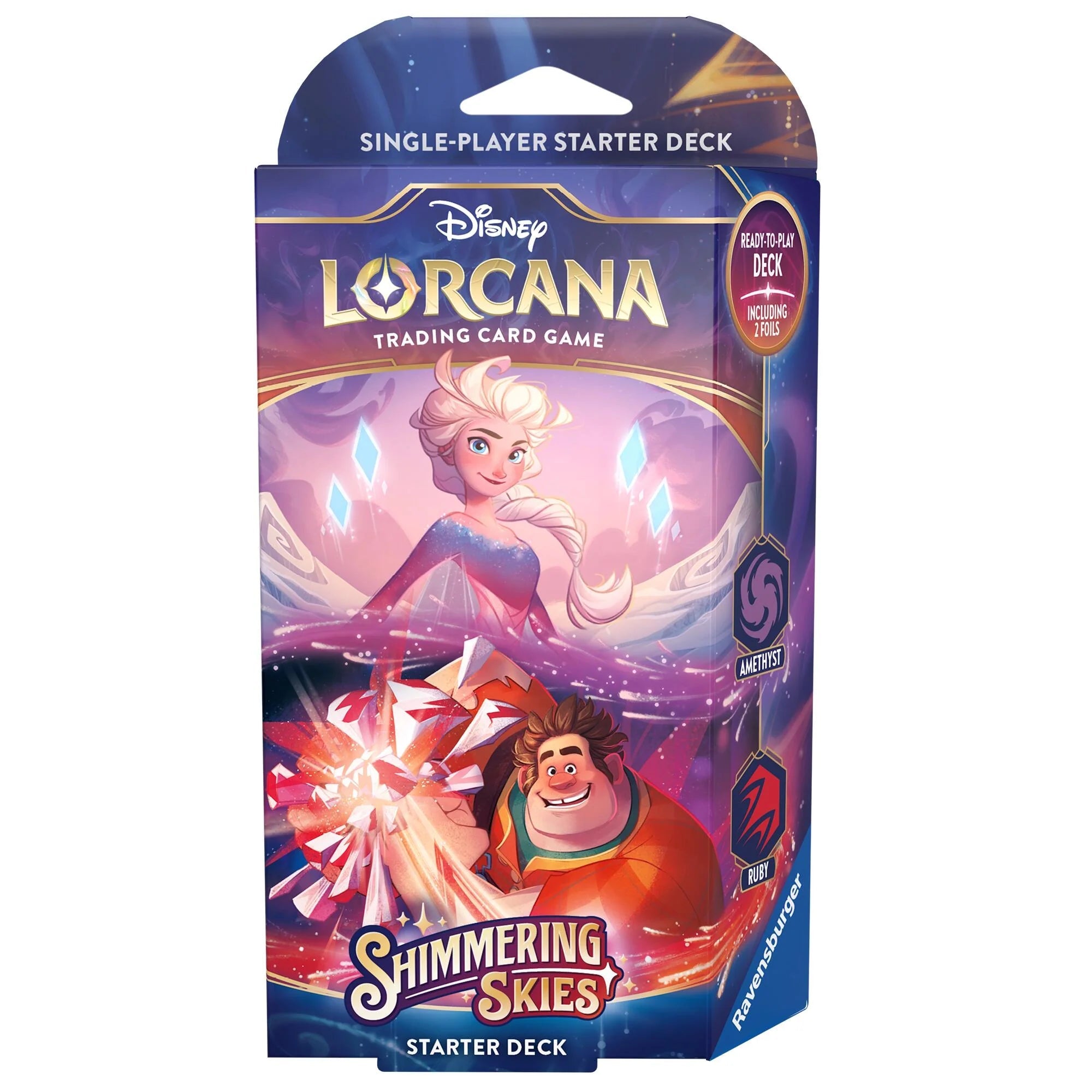 Disney Lorcana: Shimmering Skies Amethyst & Ruby Starter Deck - Disney - 1