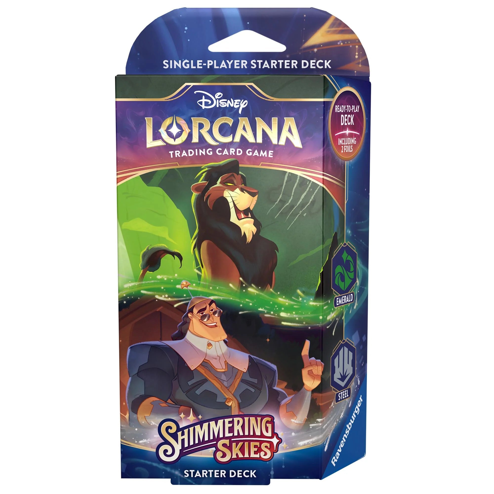 Disney Lorcana: Shimmering Skies Starter Deck (Emerald & Steel) - Disney - 1