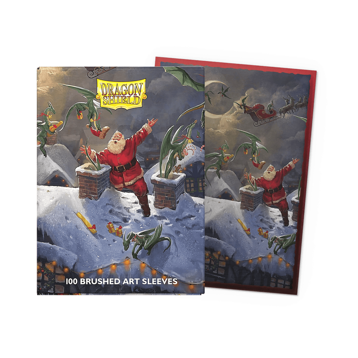 Dragon Shield Japanese 60ct Sleeves, Christmas 2023 Brushed - Arcane Tinmen - 1