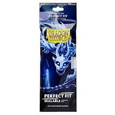 Dragon Shield: Japanese Size 100ct Inner Sleeves - Perfect Fit (Sealable / Clear 'Yama') - Arcane Tinmen - 1