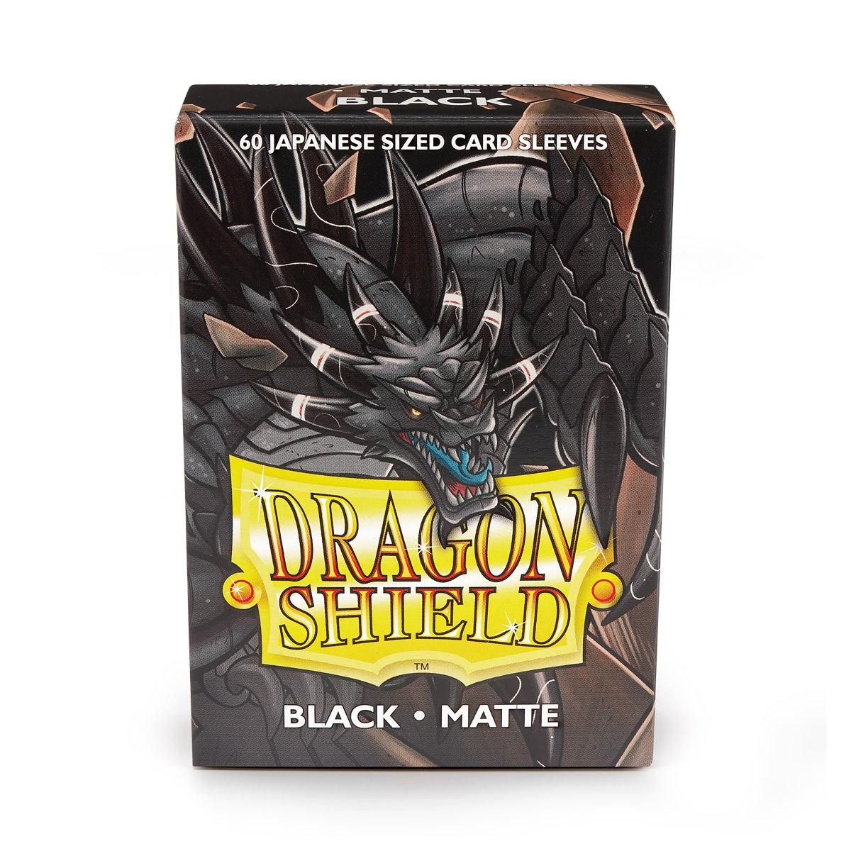 Dragon Shield: Japanese Size 60ct Sleeves - Black (Matte) - Arcane Tinmen - 1