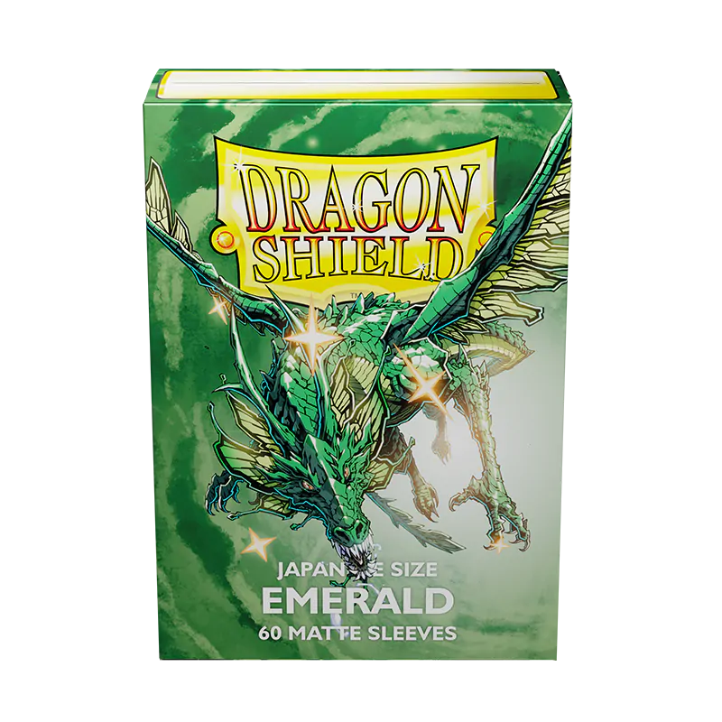 Dragon Shield: Japanese Size 60ct Sleeves - Emerald (Matte) - Dragon Shield - 1
