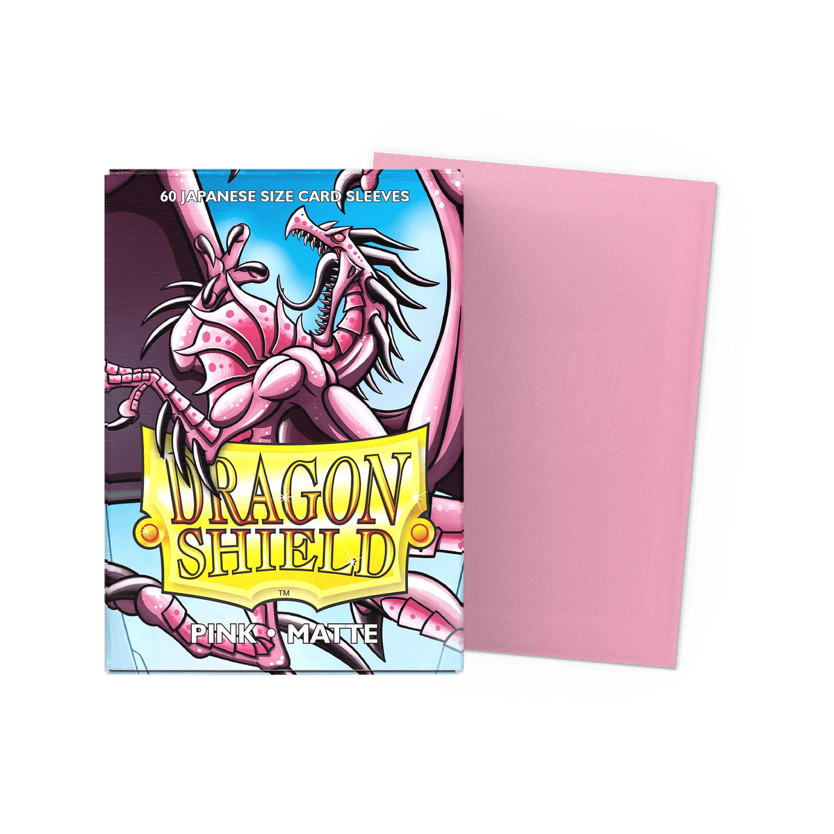 Dragon Shield Japanese Size 60ct Sleeves, Pink Matte - Arcane Tinmen - 1