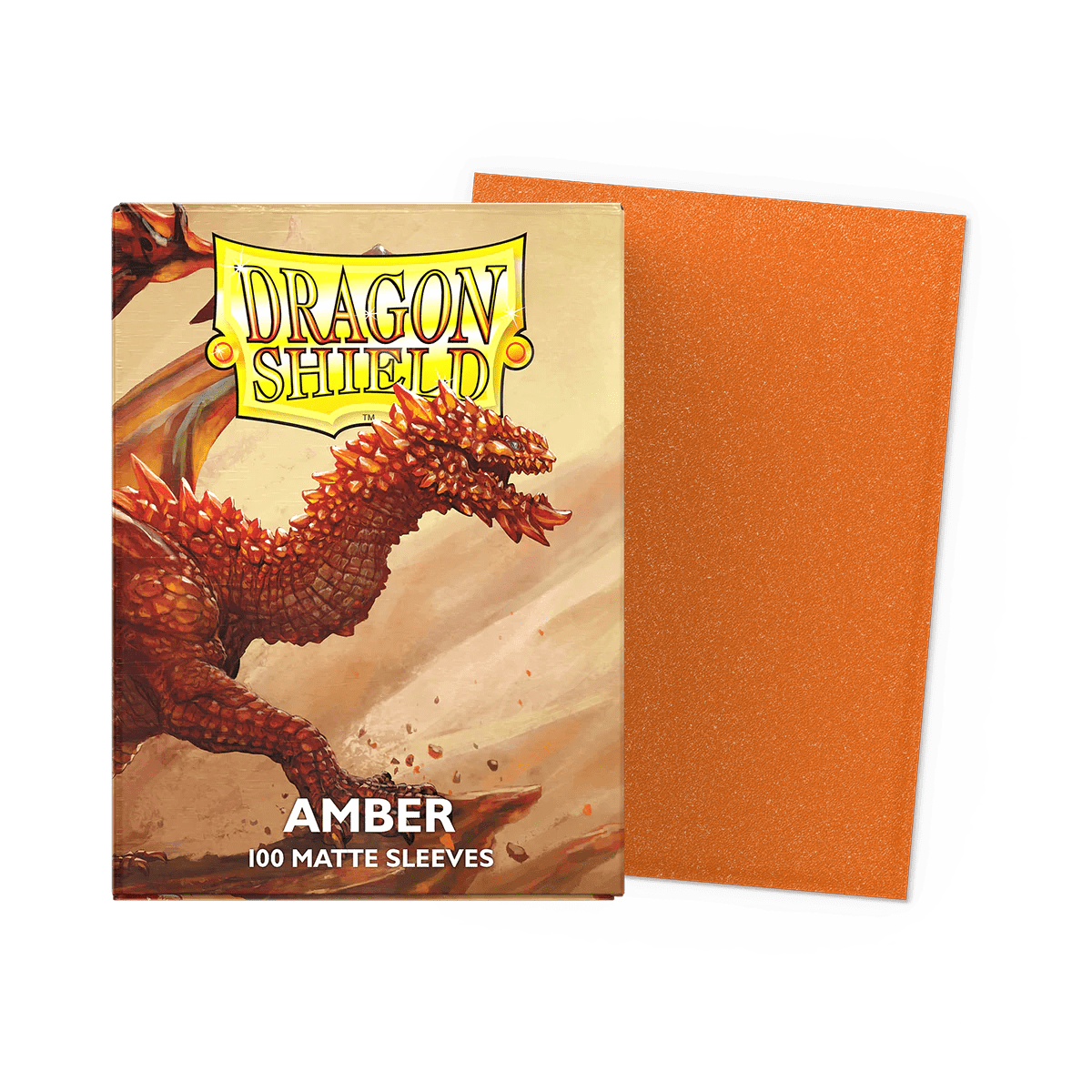 Dragon Shield Standard 100ct Card Sleeves, Amber Matte - Arcane Tinmen - 1