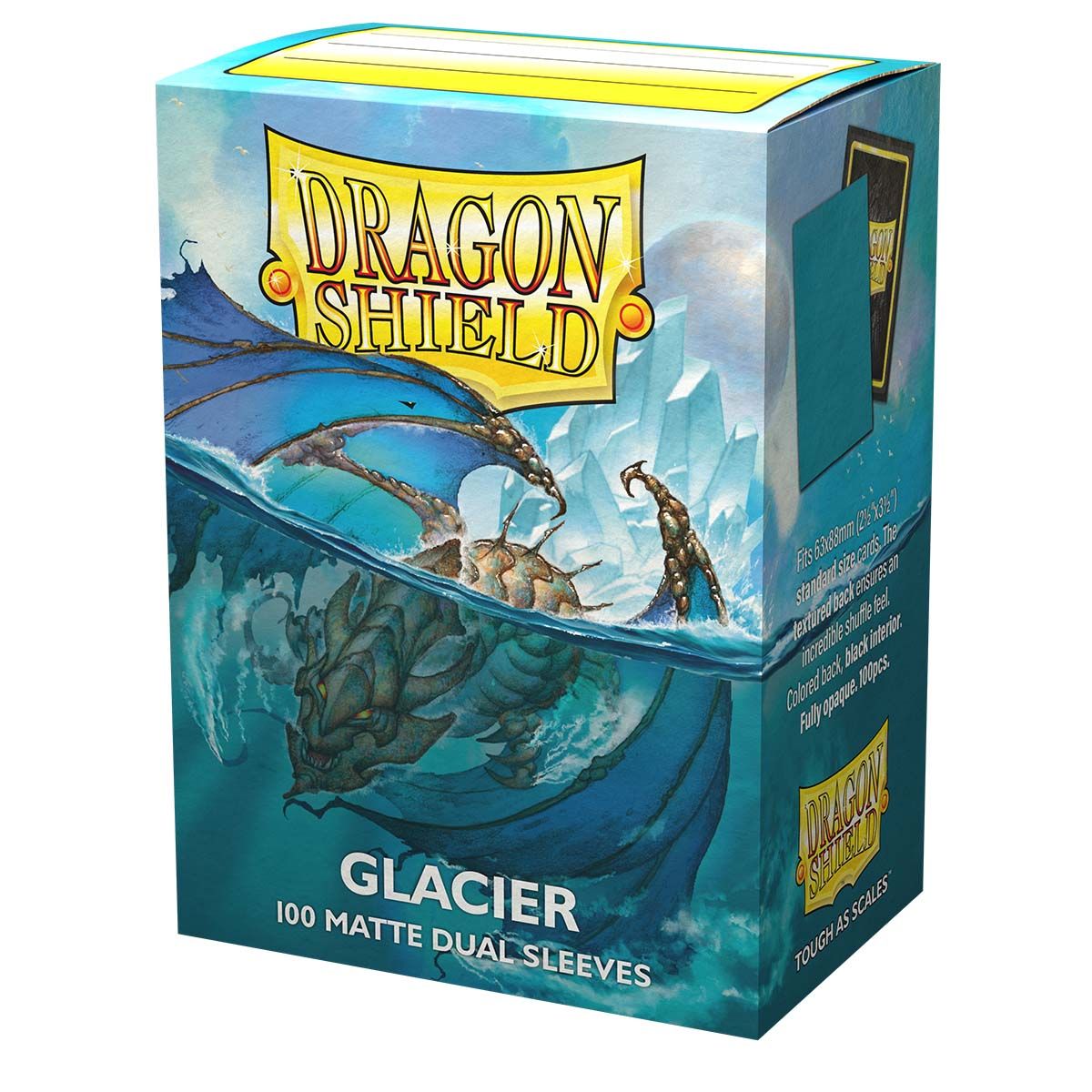 Dragon Shield: Standard 100ct Sleeves - Glacier (Dual Matte) - Arcane Tinmen - 3