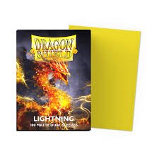 Dragon Shield: Standard 100ct Sleeves - Lightning (Dual Matte) - Arcane Tinmen - 1