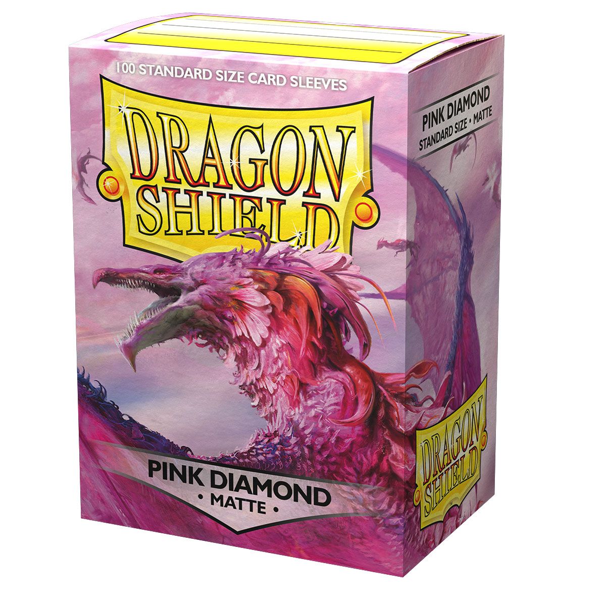 Dragon Shield Standard 100ct Sleeves - Pink Diamond (Matte) - Arcane Tinmen - 4