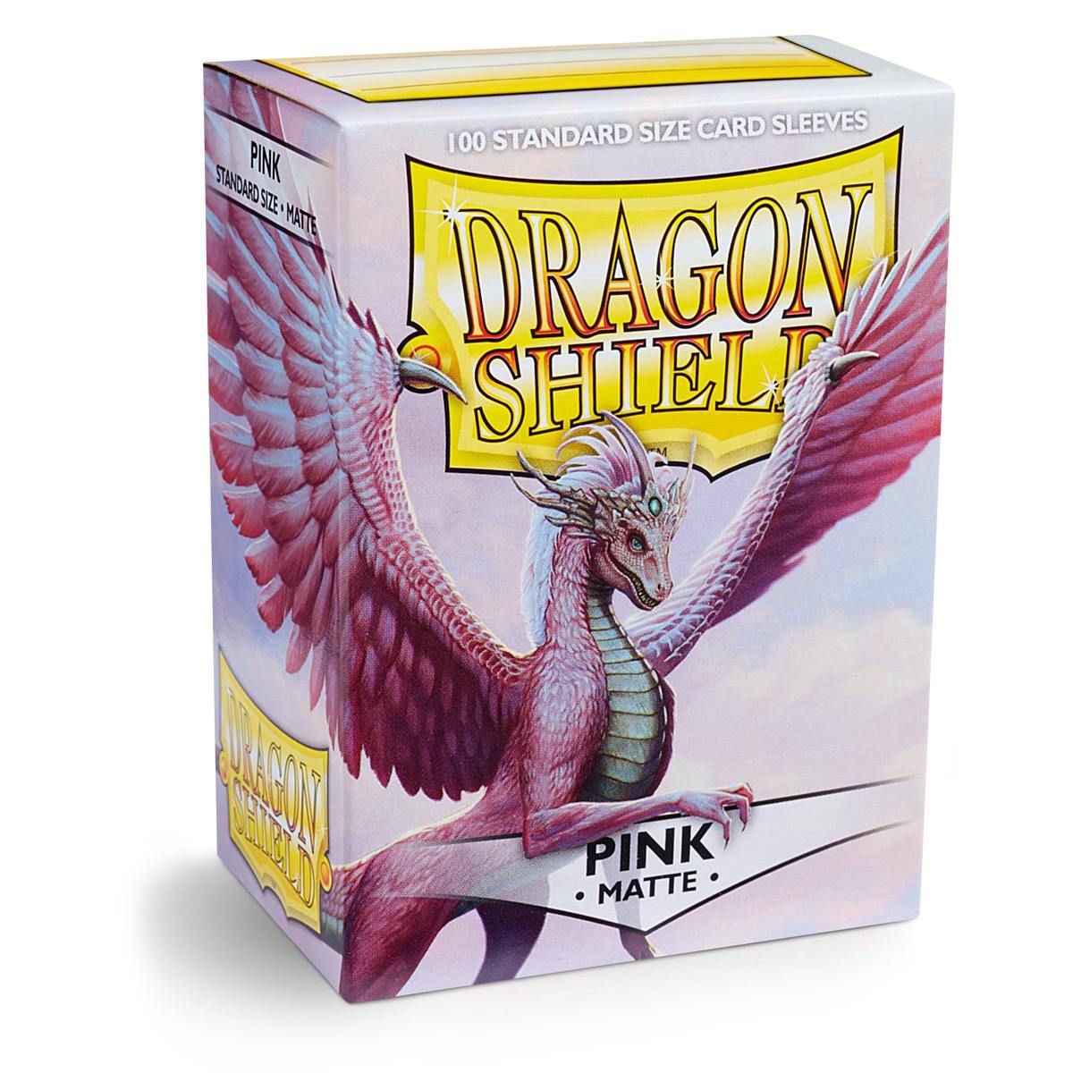 Dragon Shield: Standard 100ct Sleeves - Pink (Matte) - Arcane Tinmen - 2